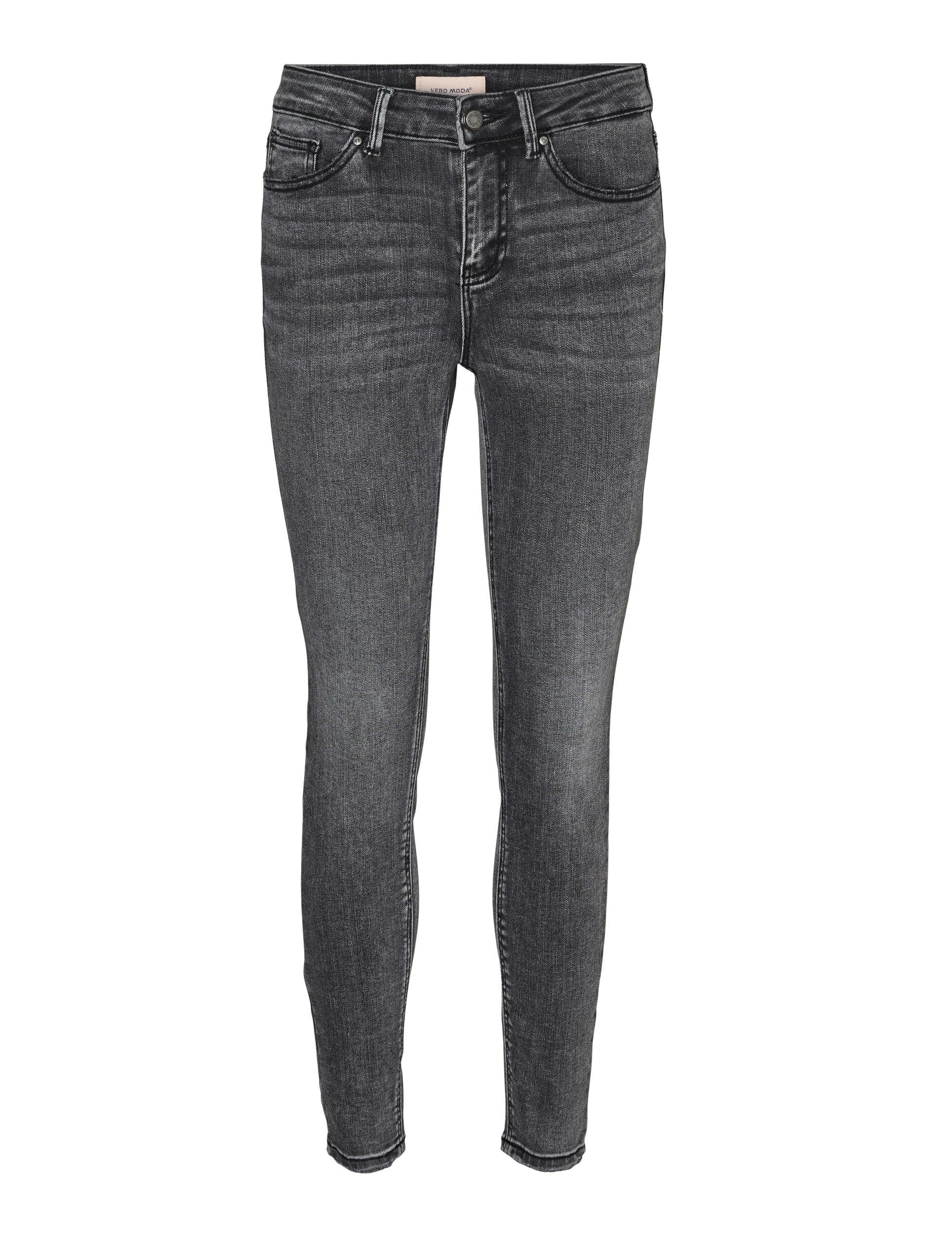 Vero Moda Skinny-fit-Jeans VMFLASH MR SKINNY JEANS LI213 NOOS Baumwollmischung mit Stretch, regular waist, skinny fit