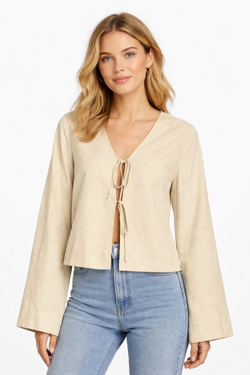 Vila Cardigan VIPRISILLA V-NECK L/S TIE CARDIGAN/