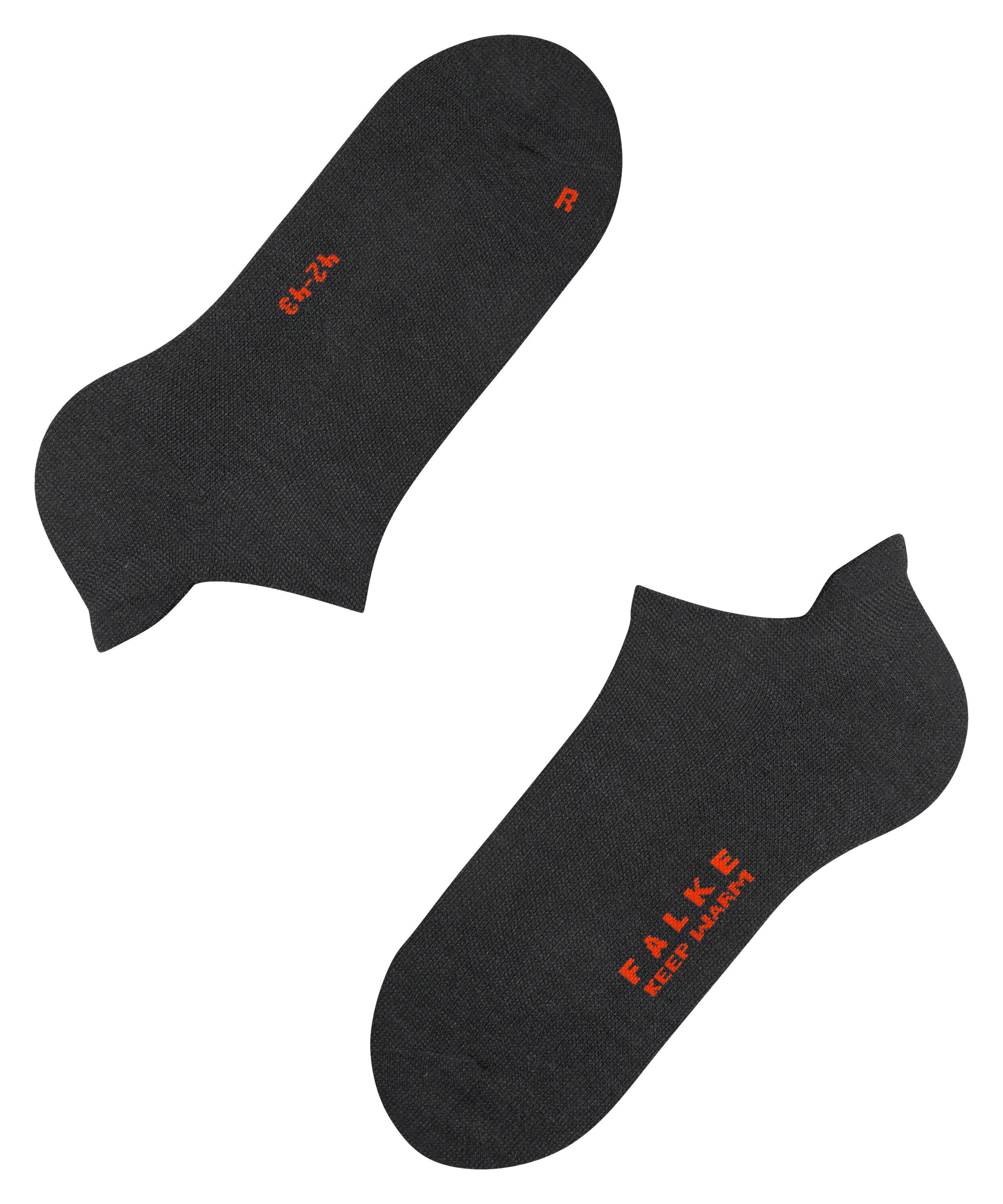 FALKE Sneakersocken Keep Warm (1-Paar) mit Merinowolle und Plüschsohle
