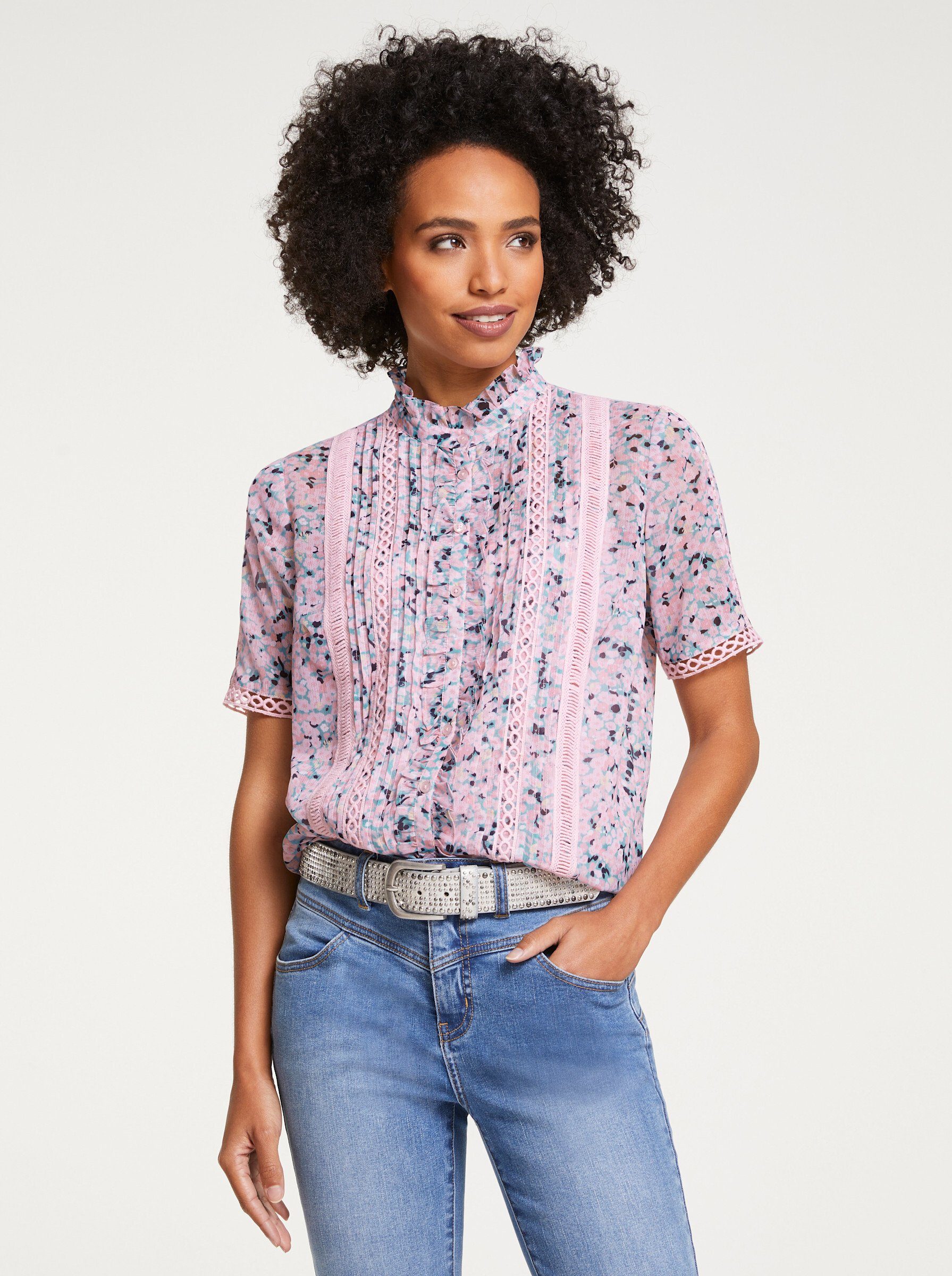 heine Klassische Bluse Druckbluse günstig online kaufen