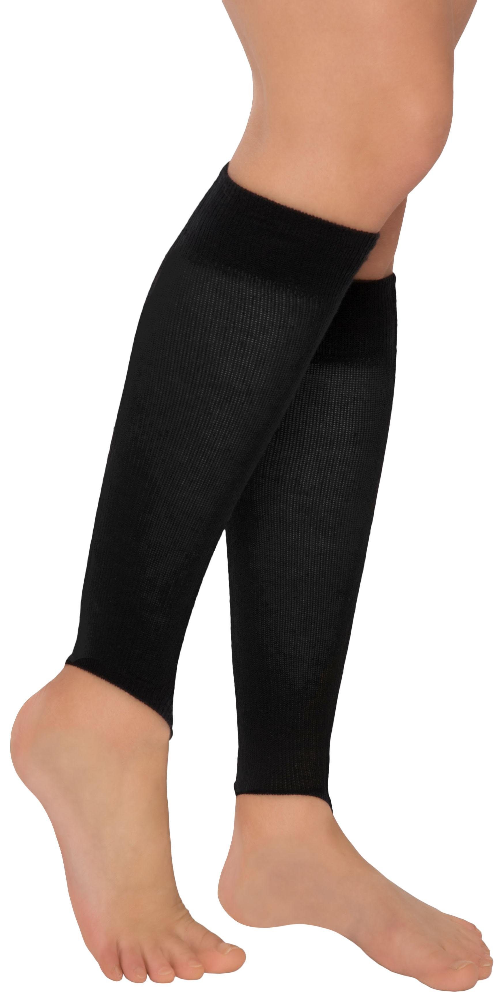 Fußgut Stütz-Stulpen zur Vorbeugung schwerer Beine, anatomisch korrekter Druckverlauf entlastet, vitalisiert, stimuliert, Erholung, 2 Paar, Universalgröße