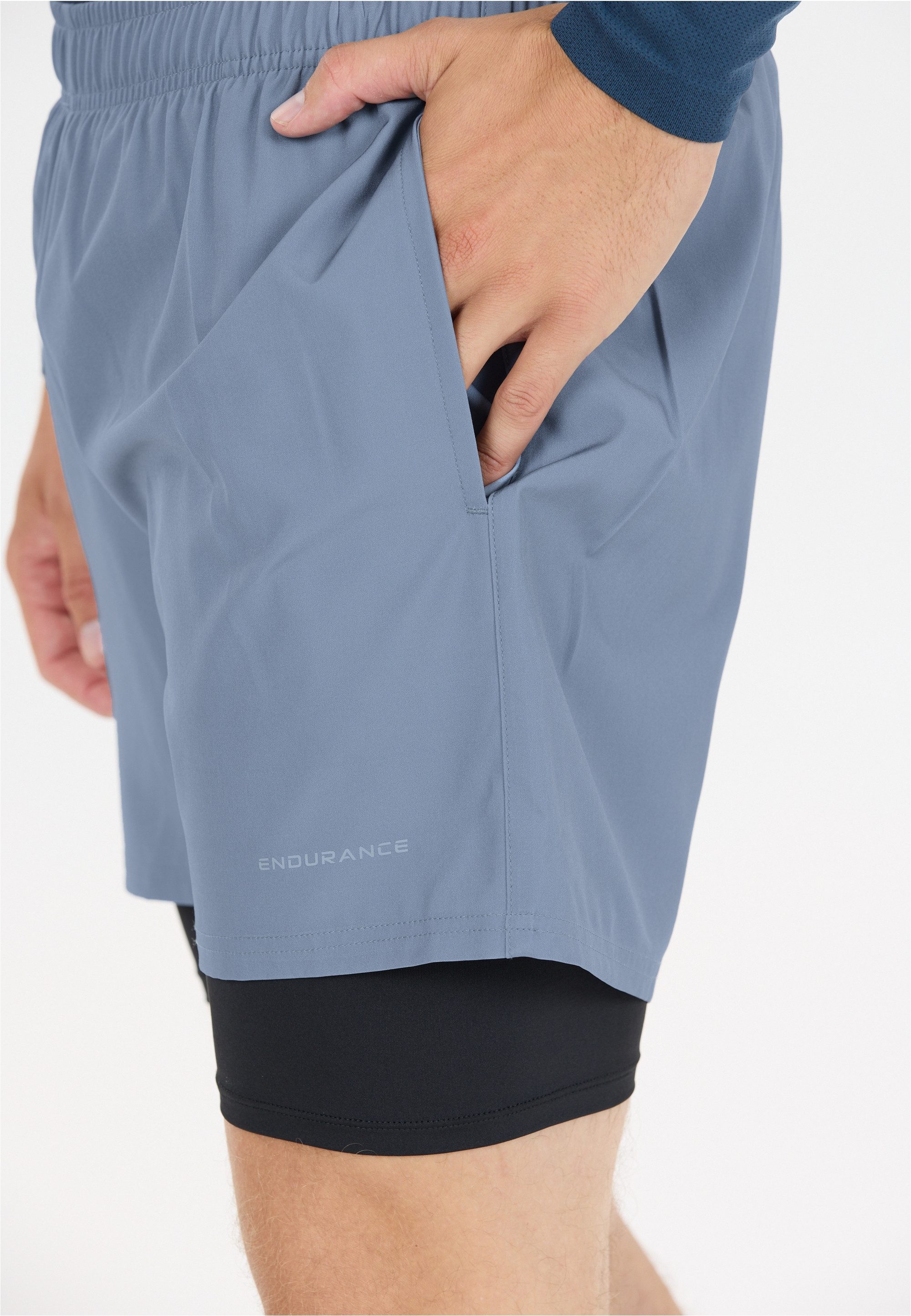 ENDURANCE Shorts Kros Im 2-in-1-Design mit Quick Dry und Stretch-Funktion