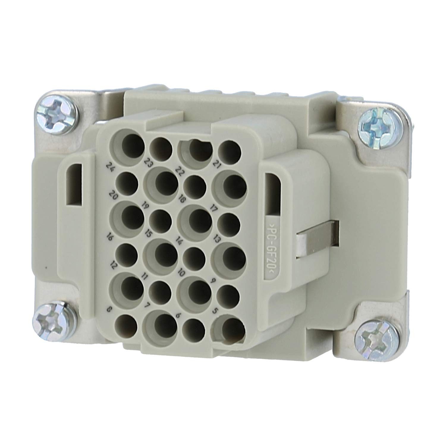 Harting DIN-Stecker Titel:Han 24DD Buchseneinsatz (F) Crimpanschluss, 24-polig+PE 250V, 1, Keine Verpackungseinheiten, Kein Mindestauftragswert