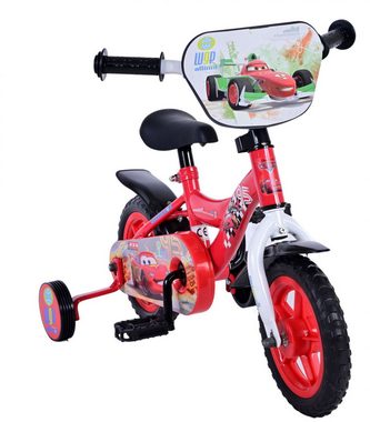 Volare Kinderfahrrad Kinderfahrrad Disney Fahrrad Cars für Jungen 10 Zoll Kinderrad in Rot