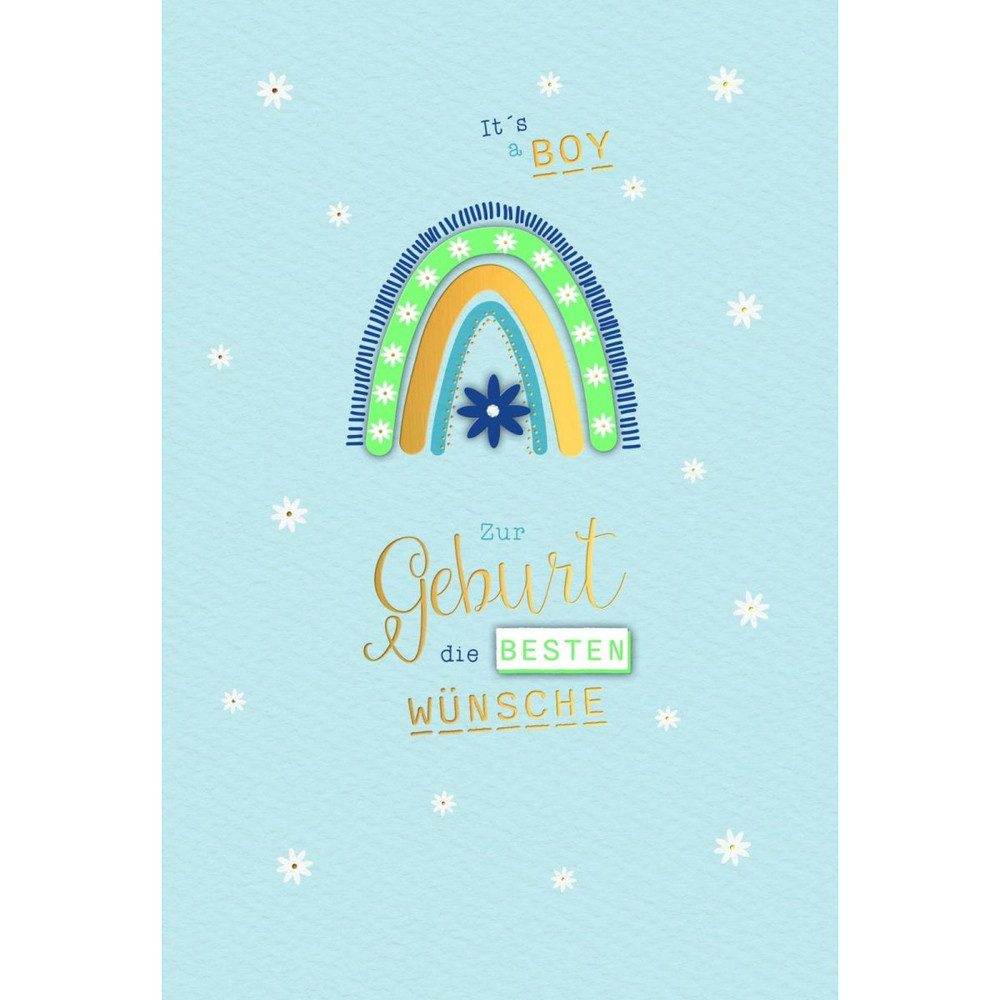 Skorpion Glückwunschkarte Glückwunschkarte - Zur Geburt die besten Wünsche - Junge