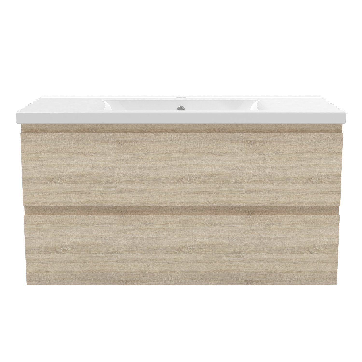 duschspa Waschtisch Badmöbel Set Waschbecken mit Unterschrank MDF, Beite 50/60/80/100 cm