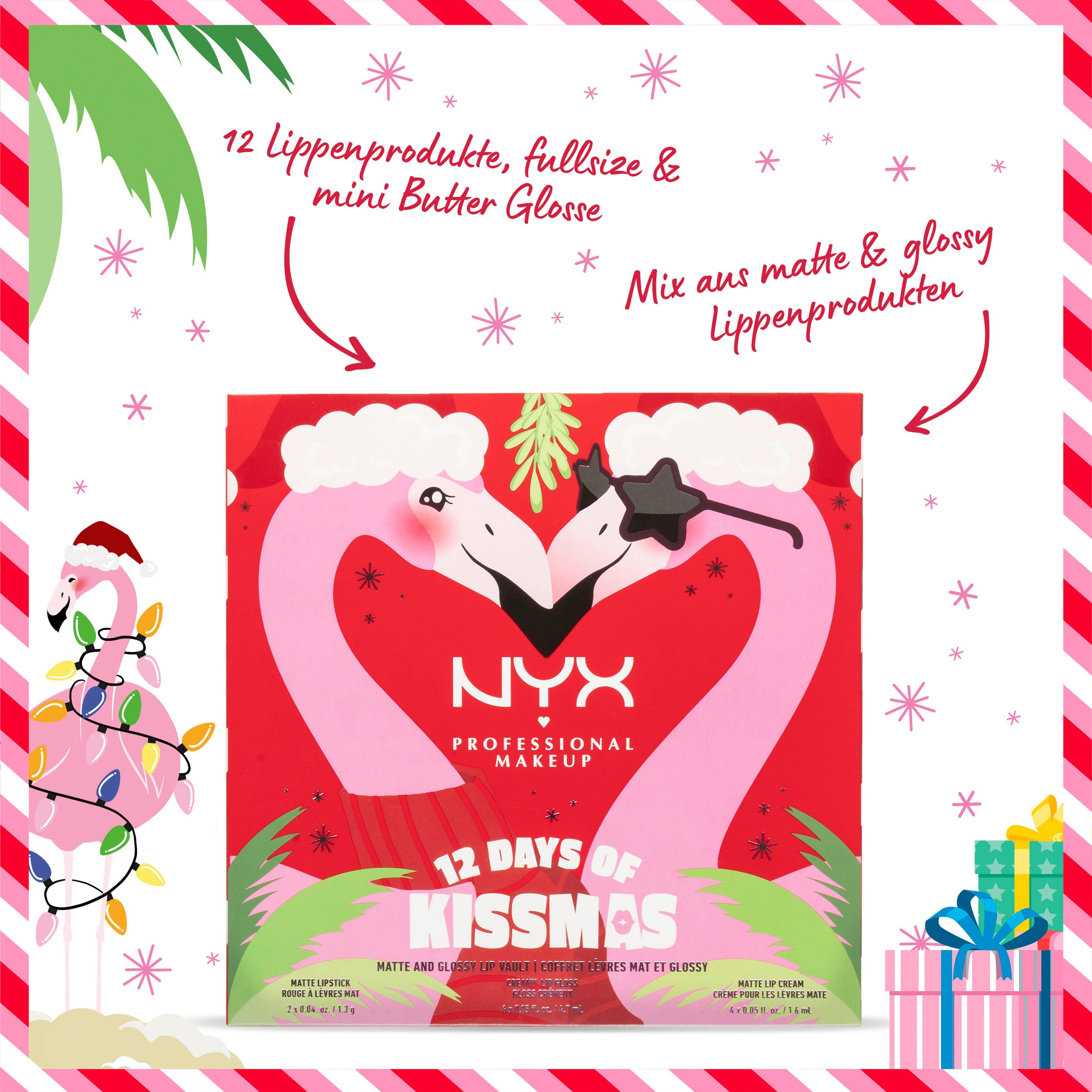 NYX Adventskalender NYX Professional (12-tlg) Kissmas of 12 Makeup Days