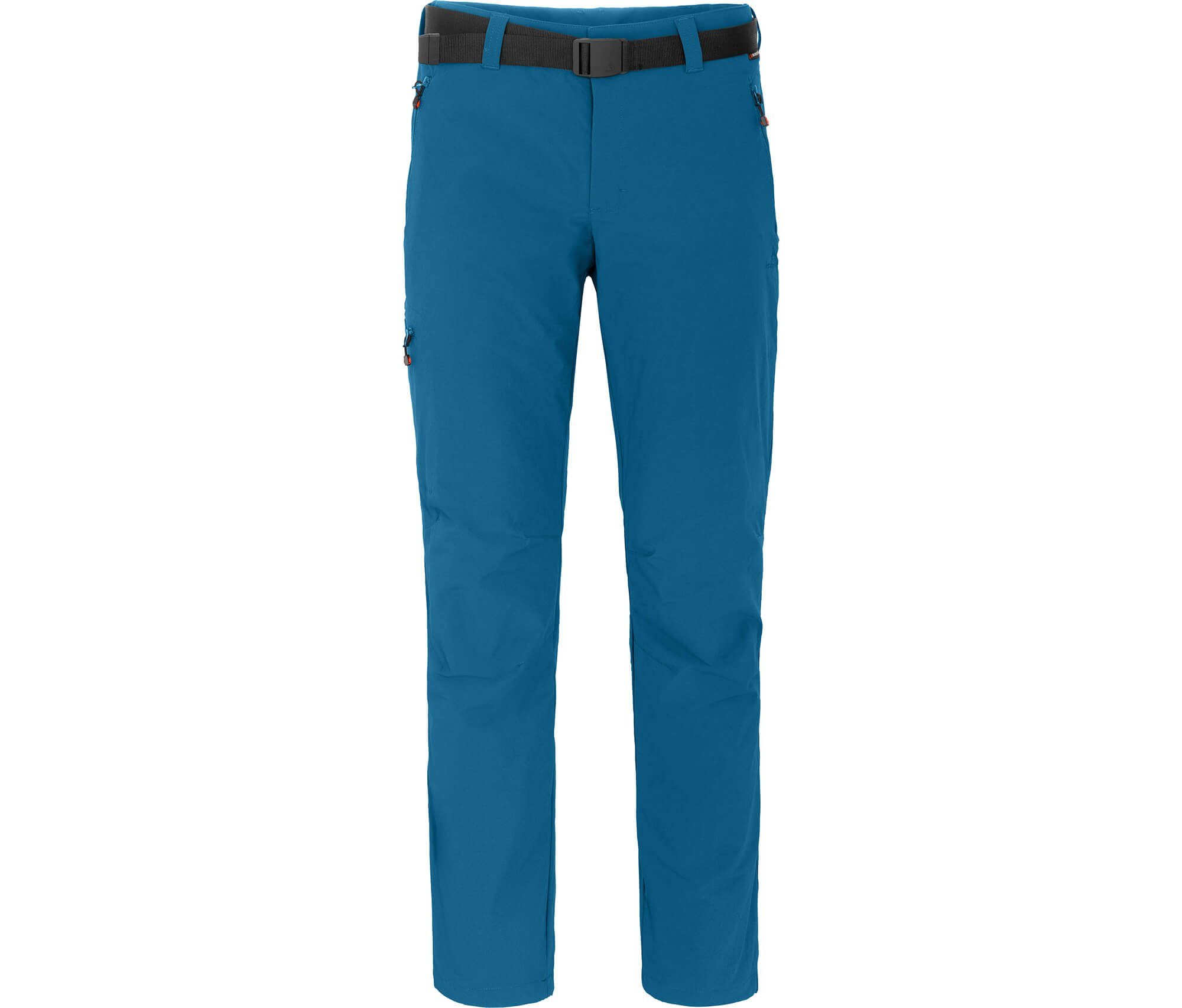 Bergson Outdoorhose ALASKO Herren Winter Wanderhose, elastisch, warm, gefüttert, Normalgrößen, Saphir blau