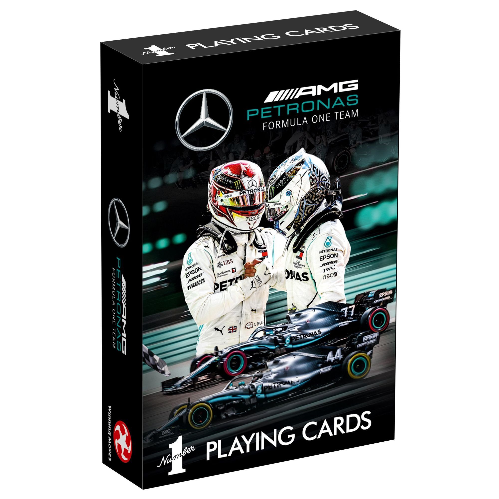 Kartenspiel Number Mercedes Petronas Spielkarten AMG Winning 1 Spiel, Motorsport Moves Kartenspiel