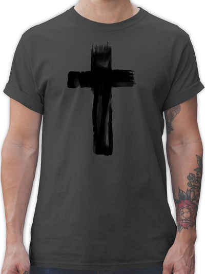 Shirtracer T-Shirt Kreuz Vintage Symbol und Zeichen Outfit