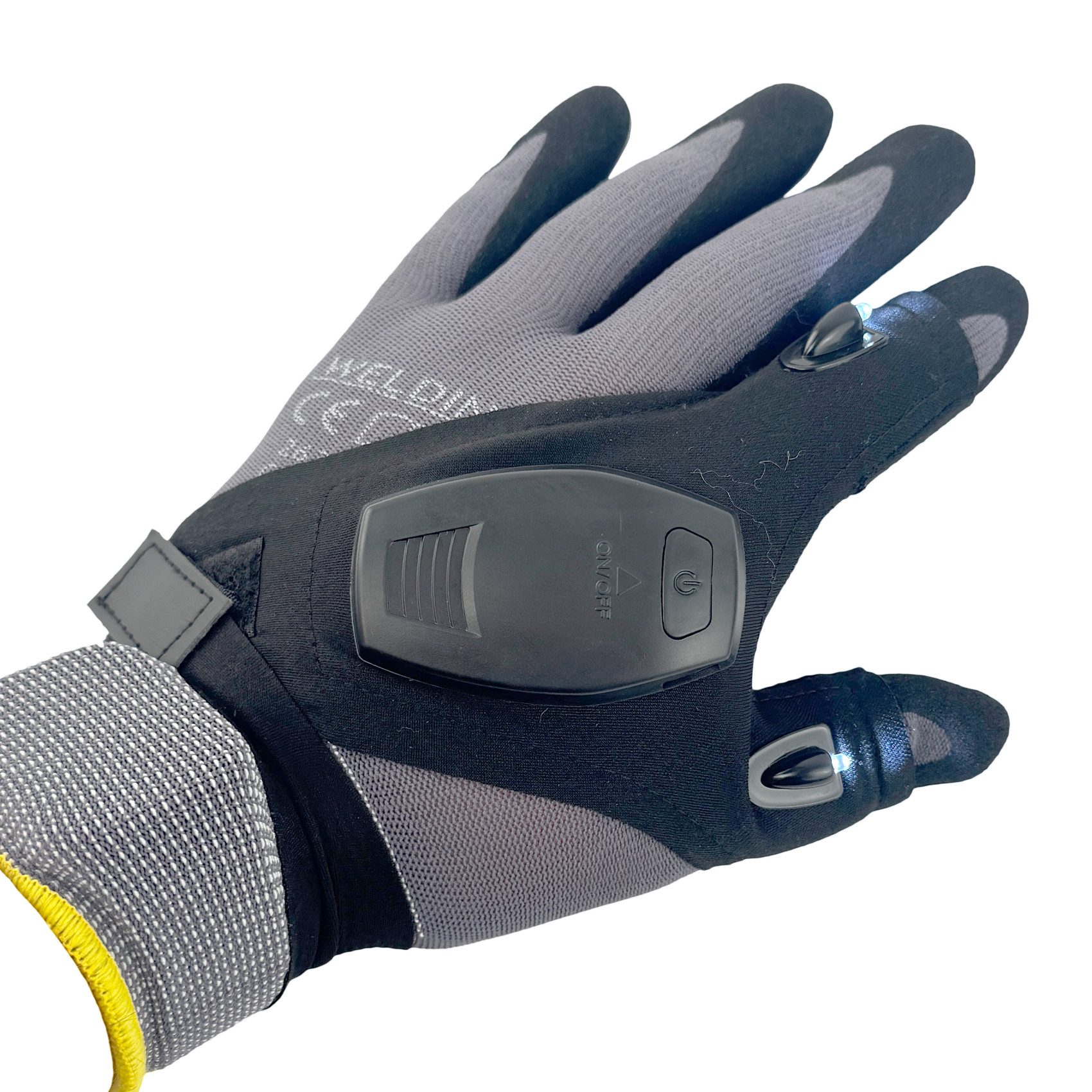 Portwest Arbeitshandschuhe LED-Licht-Handschuhe wiederaufladbar (1 Paar) schwarz Einheitsgröße