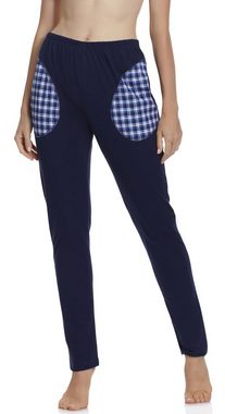 Merry Style Pyjamashorts Damen Schlafanzughose Lang MPP-001 (1-tlg) mit Taschen, elastischer Bund