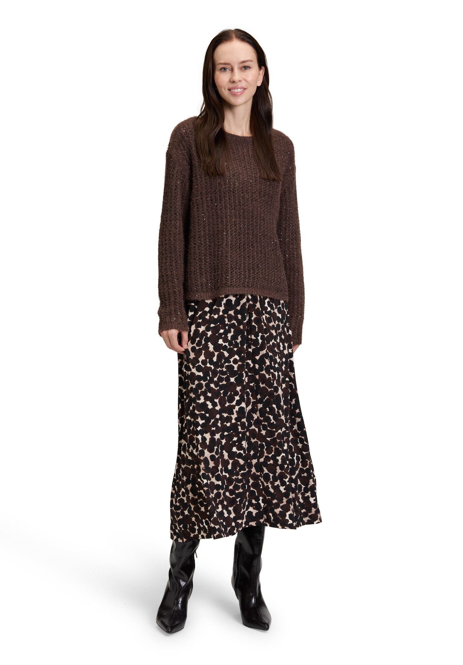 Betty Barclay Strickpullover Damen mit Pailletten (1-tlg)