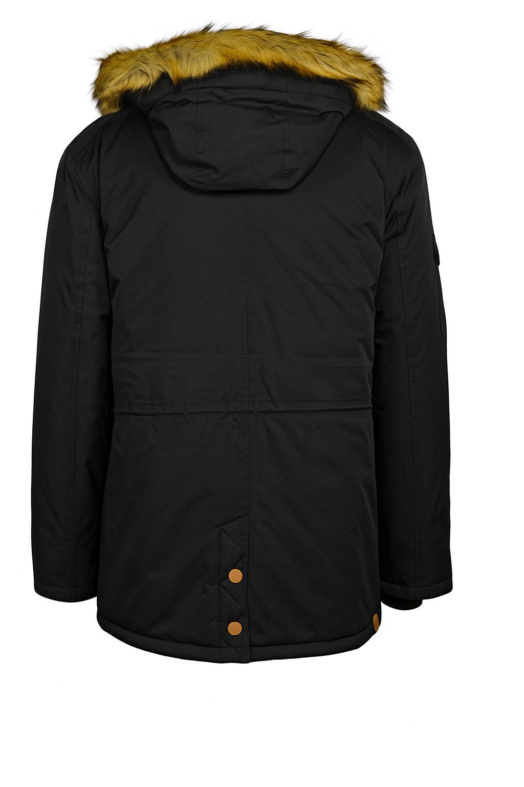 Brigg Allwetterjacke Herren Parka Peer Schwarz