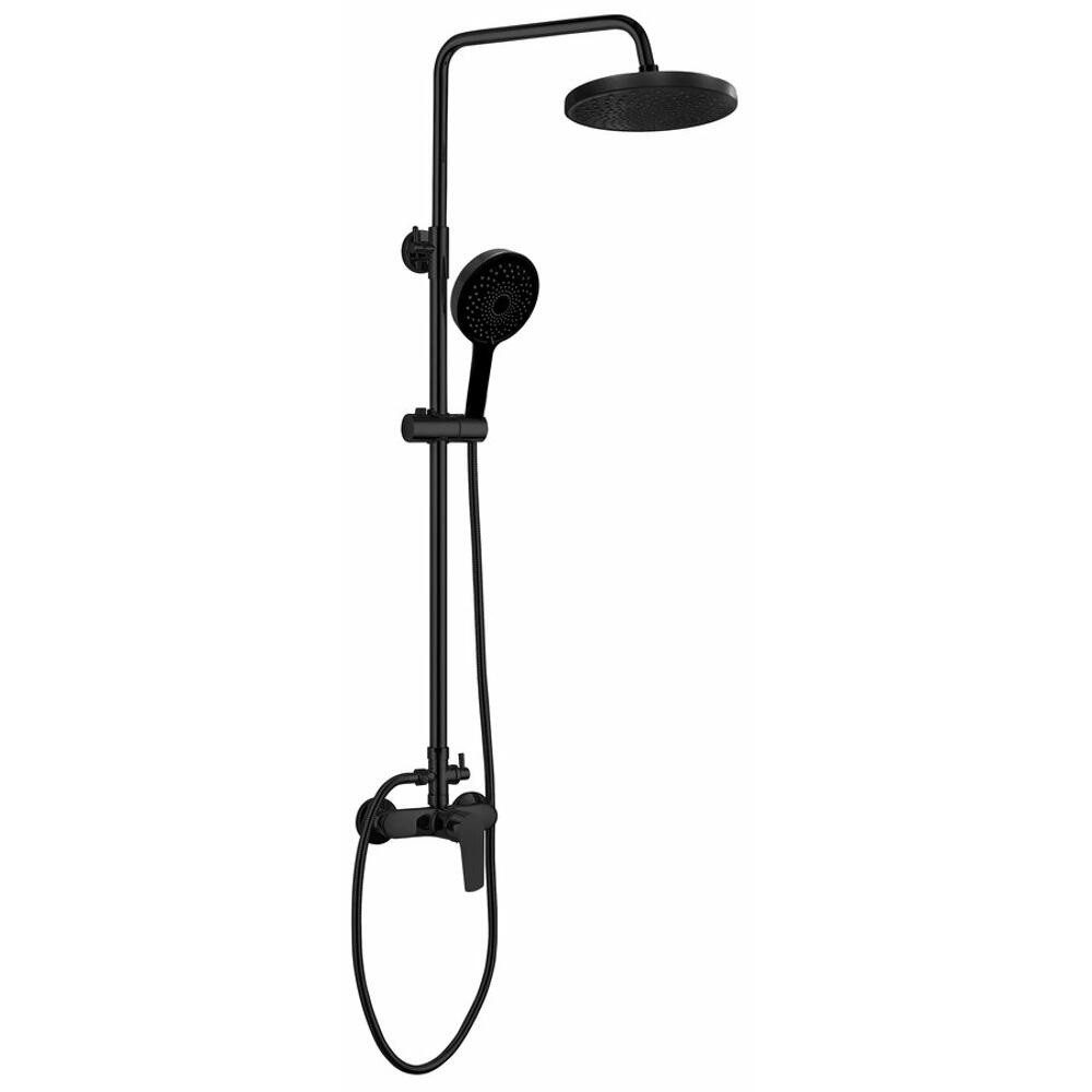 Aqualine Duschsäule LOTTA Duschsäule mit Armatur, schwarz matt