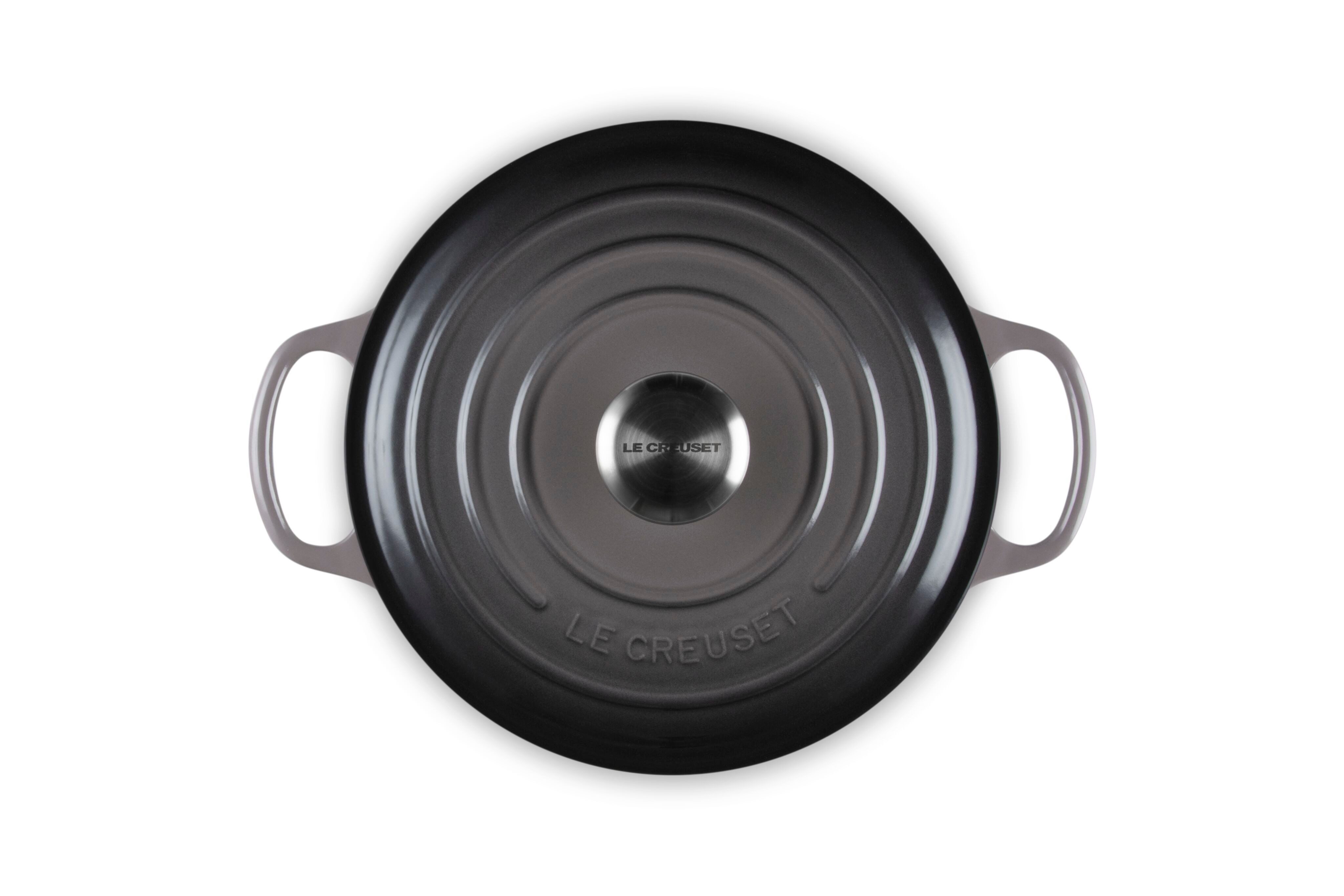 LE CREUSET Bräter Signature Gusseisen-Bräter, Gusseisen, Rund, Ø 24 cm, 3,5 l, 4,31 kg, Flint, 21177244442430 – Bild 5 von 5