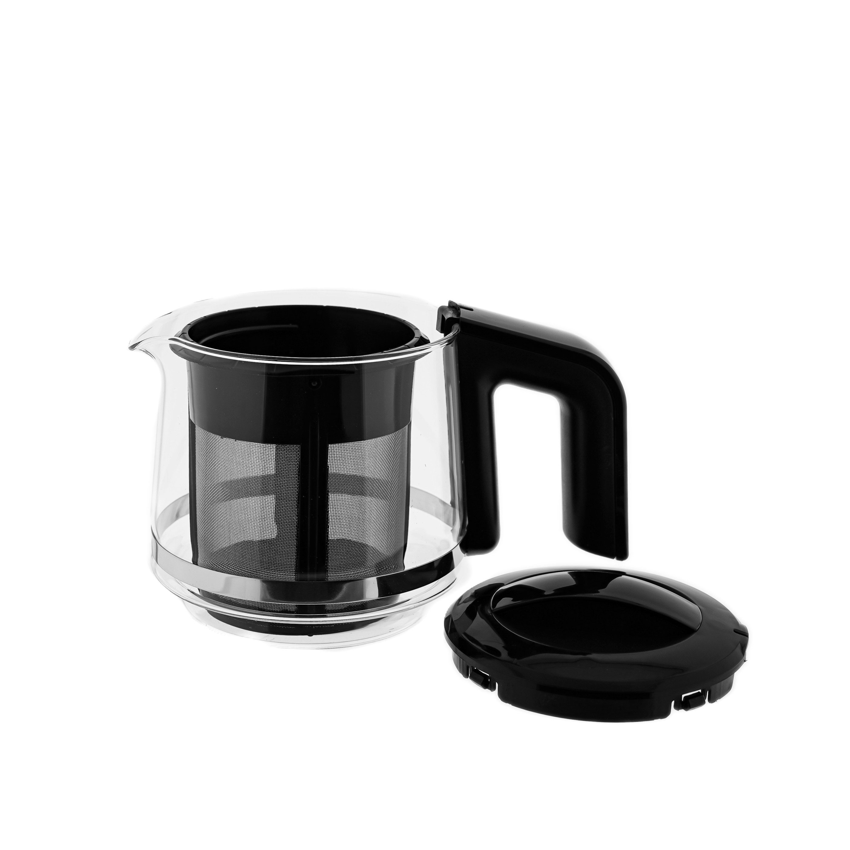 Mulex Teekocher Tee Express 2-in-1 Teekocher & Wasserkocher - 1L + 2L, 1650W - Schwarz, 1650 W
