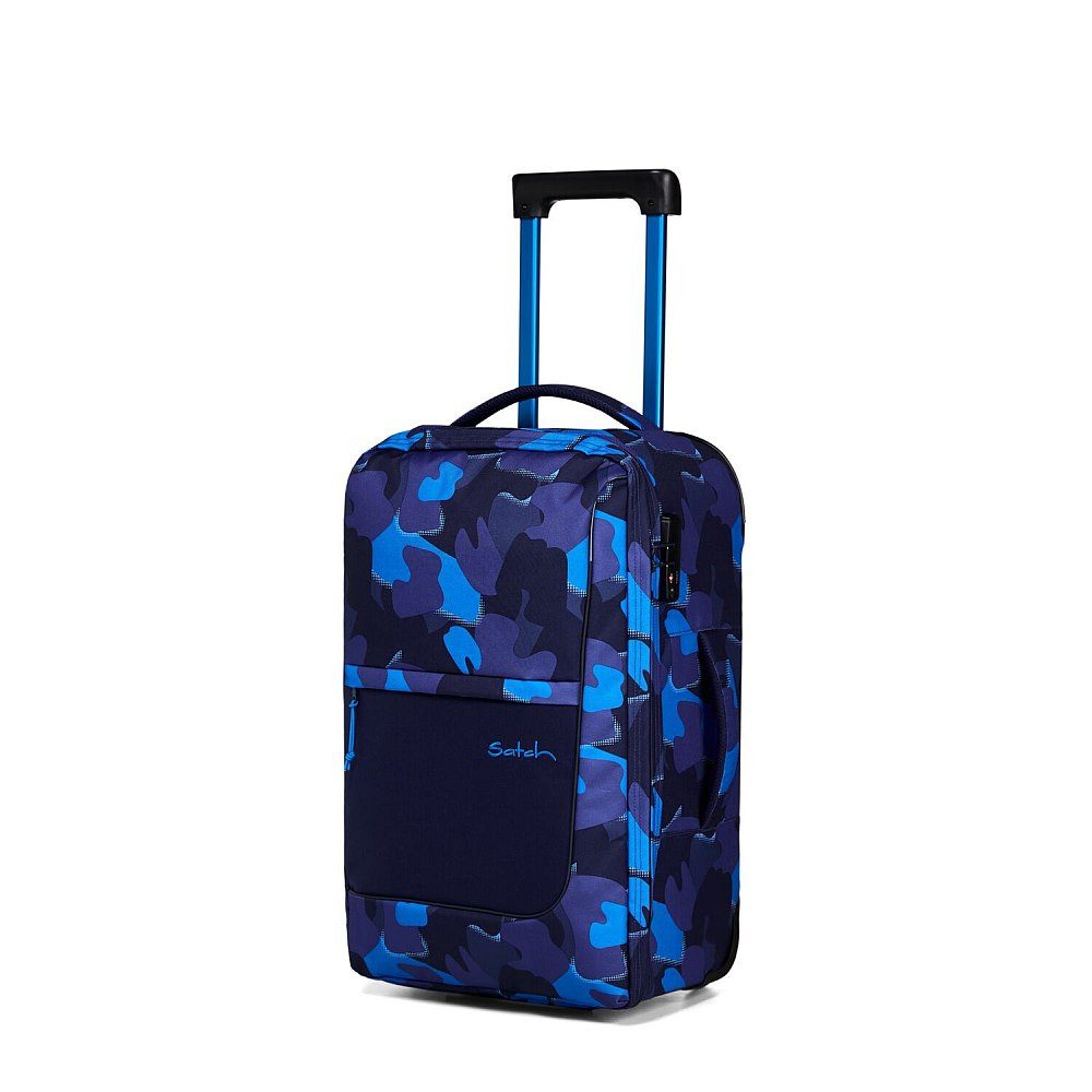 Satch Kinderkoffer Satch Trolley flow S 31l Koffer blau hellblau camo, 2 Rollen