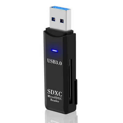 Olotos Speicherkartenleser USB 3.0 Kartenleser Highspeed Kartenlesegerät Card Reader Stick, Unterstützt SD/Micro SD/TF/SDHC/SDXC/MMC mit Windows/Mac/OS
