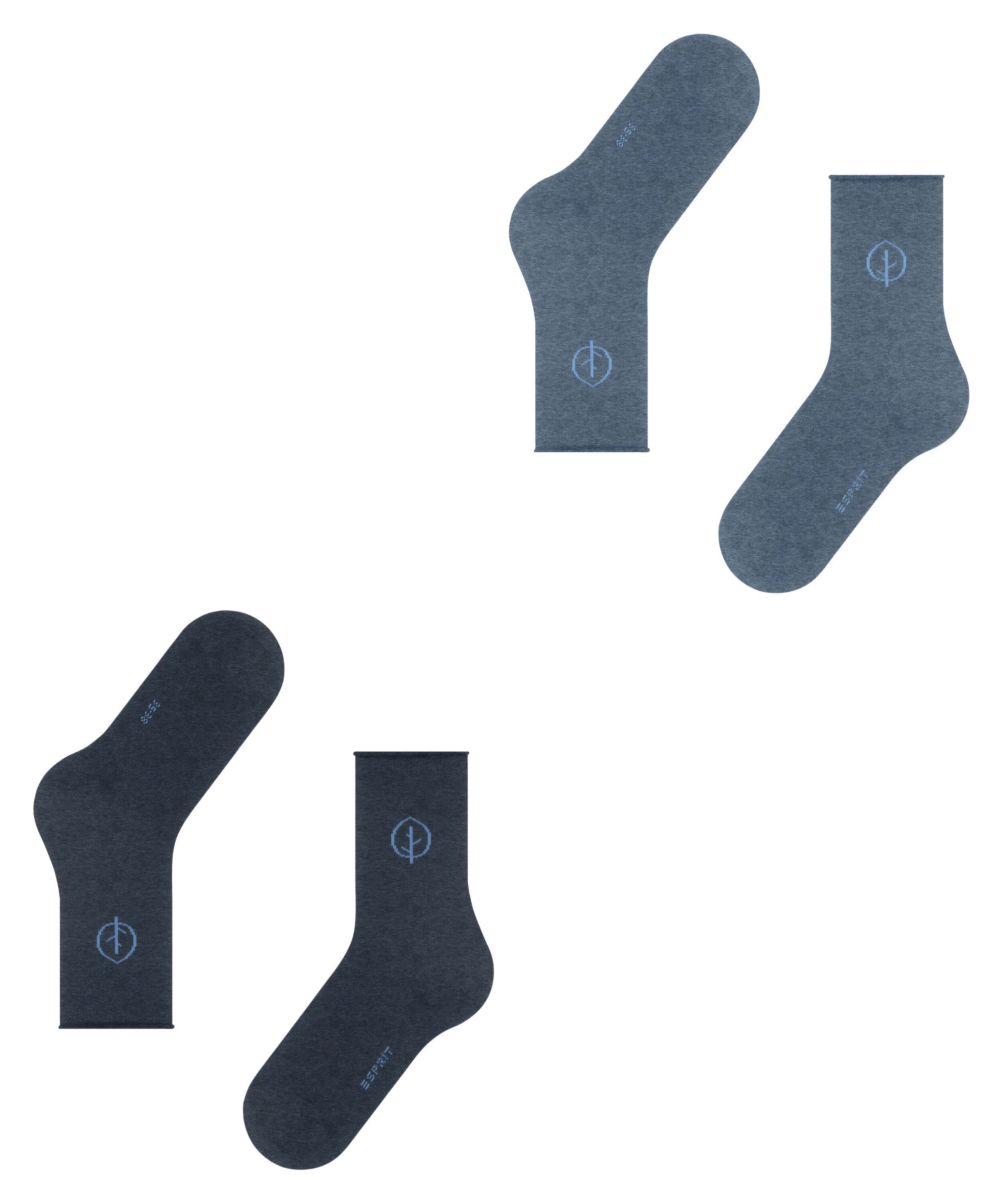(0020) Esprit 2-Pack Forest Socken sortiment (2-Paar)