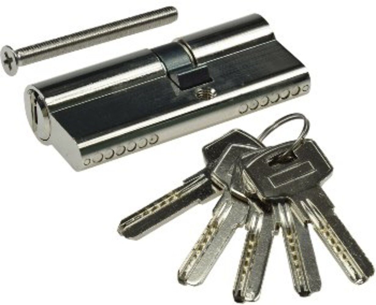 ChiliTec Schließzylinder Hochwertig, 5 Sicherheits-Schlüssel, 8 Positionen, Innen, Außen