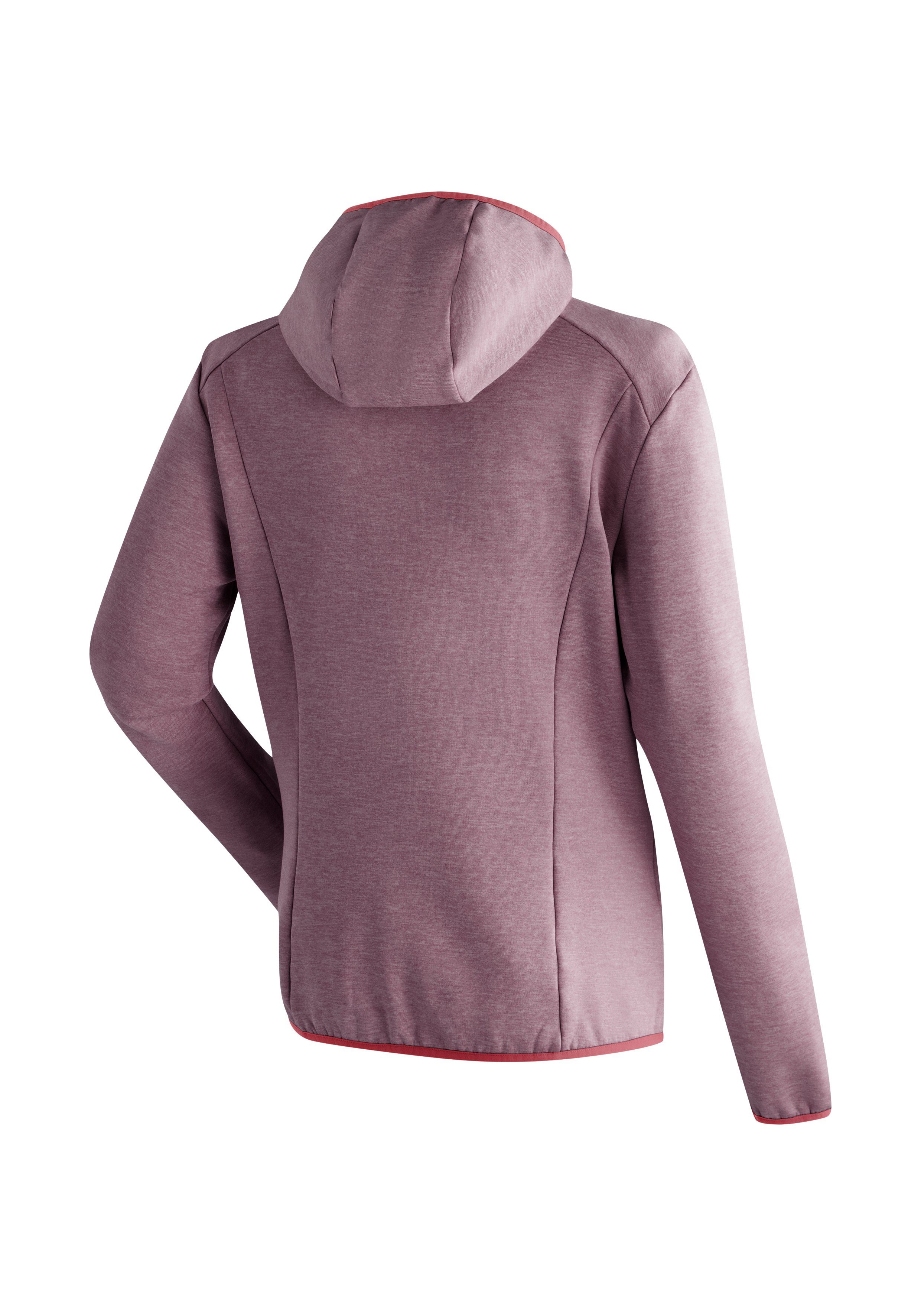 Maier Sports Fleecejacke Fave W Damen Fleece mit verstellbarer Kapuze, atmungsaktiver Zip-Hoodie