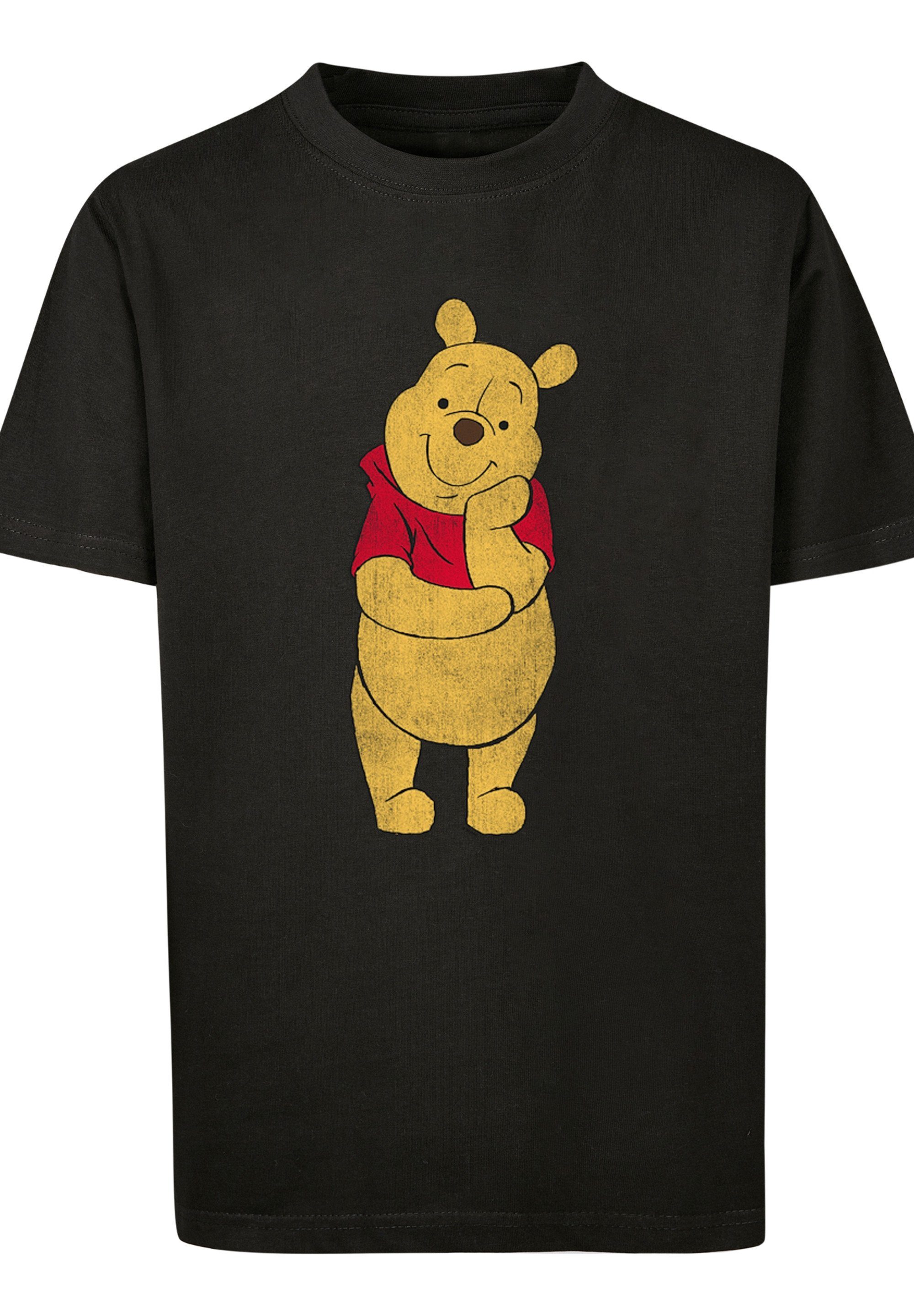 Disney The Unisex Classic schwarz F4NT4STIC Kinder,Premium Pooh Merch,Jungen,Mädchen,Bedruckt Winnie T-Shirt