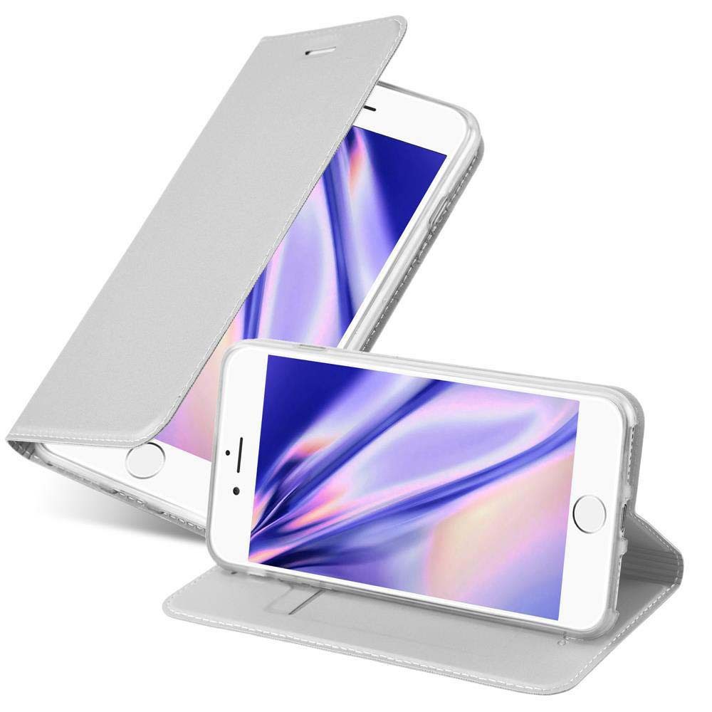 Cadorabo Handyhülle für iPhone 7 / 7S / 8 / SE 2020 Hülle Apple iPhone 7 / 7S / 8 / SE 2020, Schutzhülle Hülle mit Standfunktion, Magnetverschluss und Kartenfach