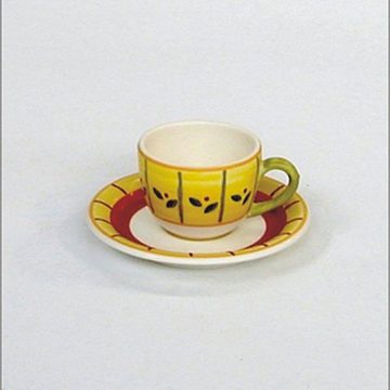 WALD Tasse Espresso Tasse 10 cl ITALIA, Keramik (Steingut), Untertasse D 13.2 cm Tasse D 7 cm