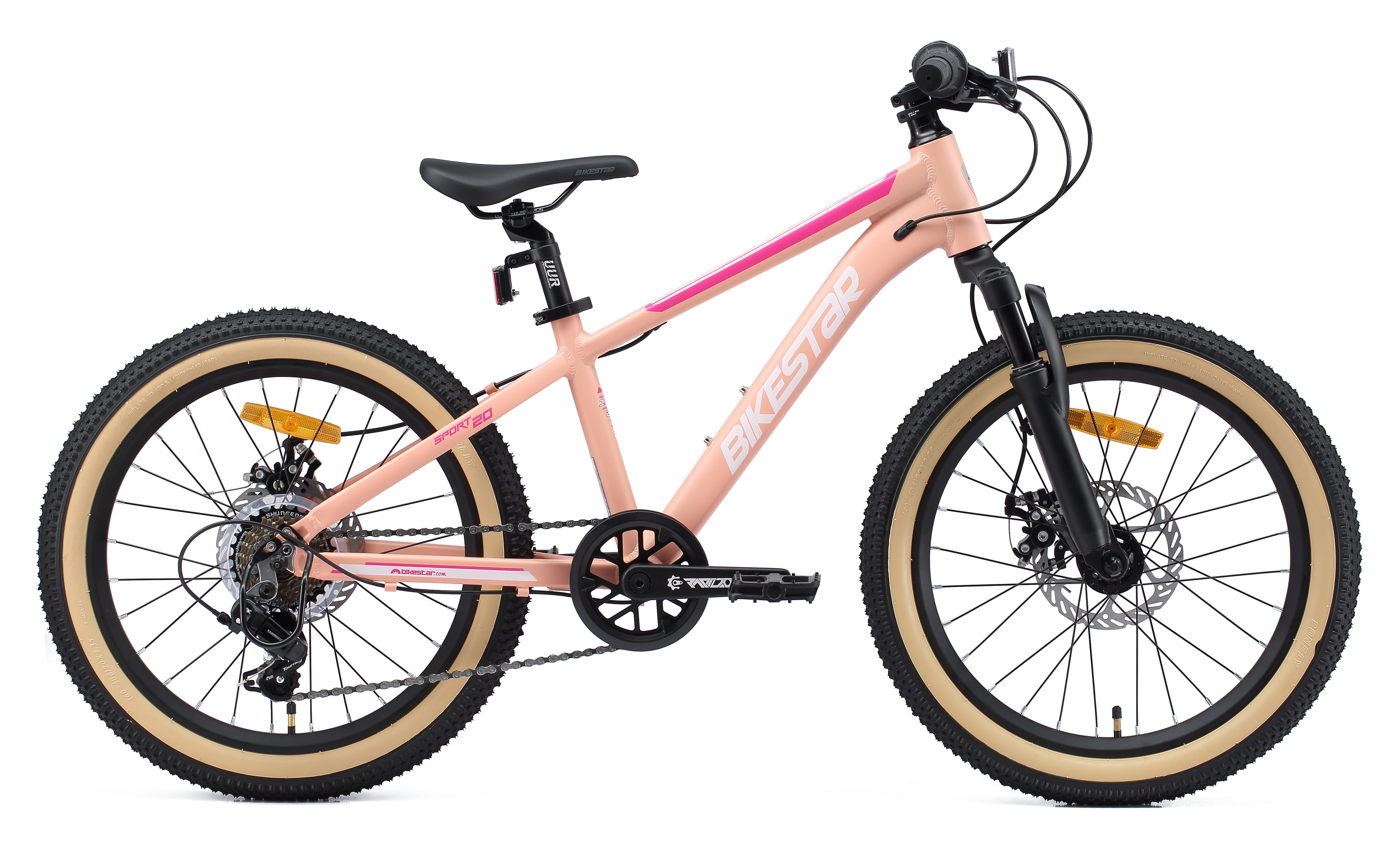 Bikestar Jugendfahrrad, 7 Gang Shimano RD-TY21 Schaltwerk, Kettenschaltung