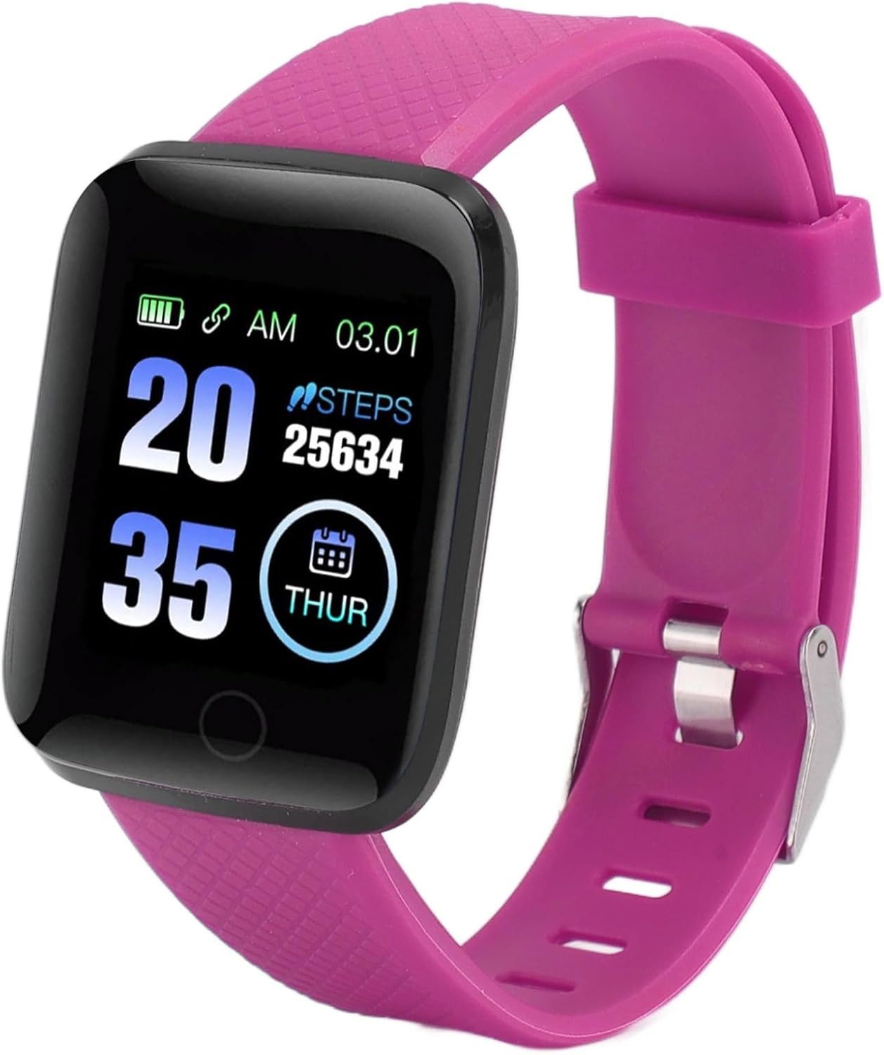 PUSOKEI Smartwatch (3,3 cm, android ios), Multifunktionale Smartwatch mit Fitnessfunktionen IP67 Schutzklasse