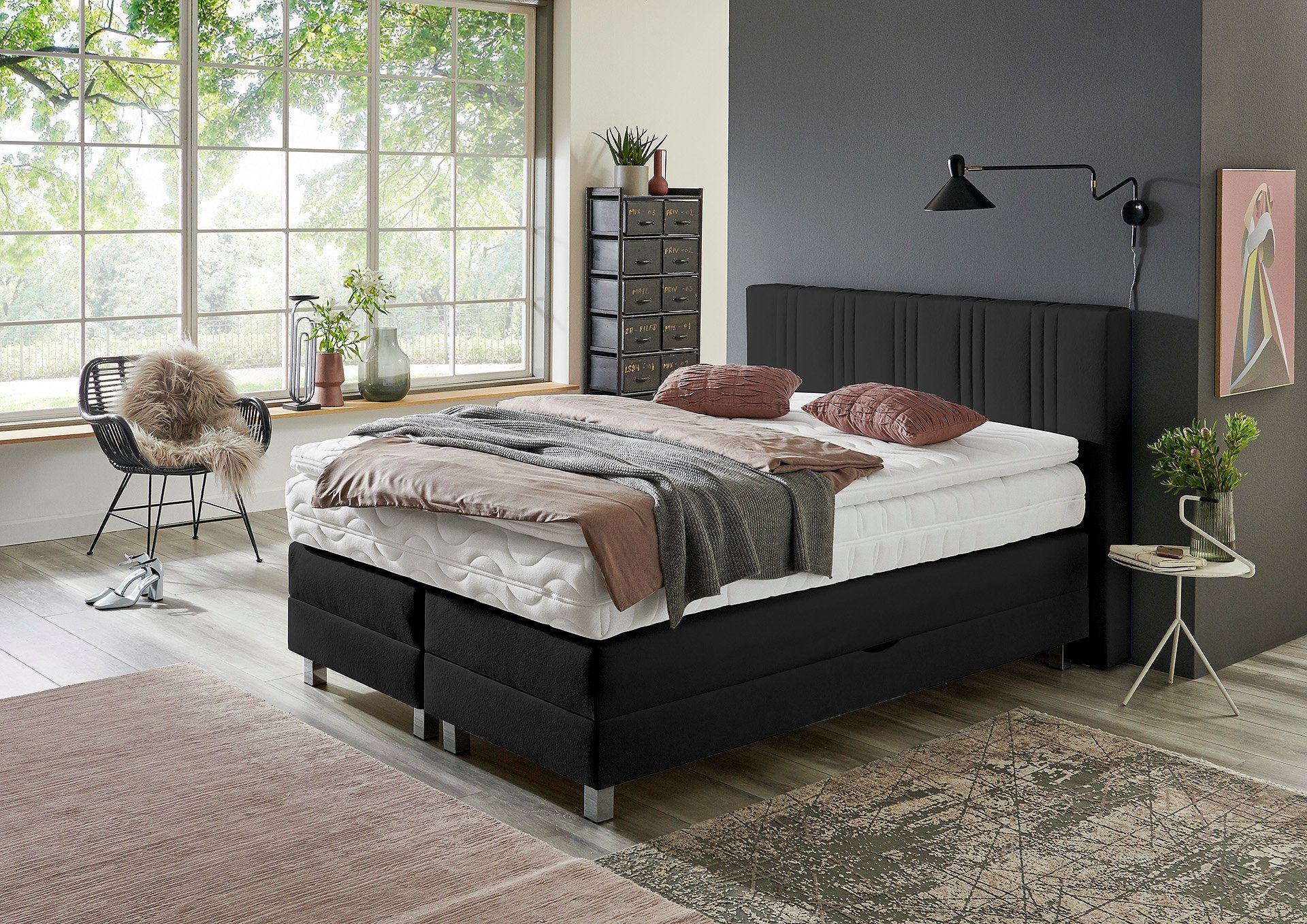 Westfalia Schlafkomfort Boxspringbett, wahlweise mit Bettkasten günstig online kaufen