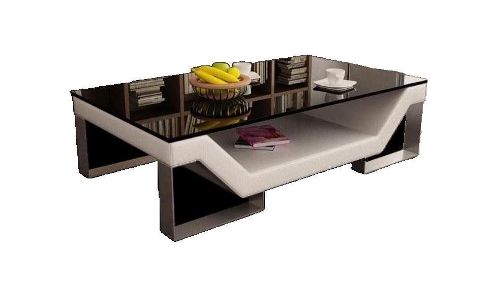 JVmoebel Couchtisch Sofatisch Glas Design Tisch Wonzimmer Leder Couch Beistell Столы, Made in Europa