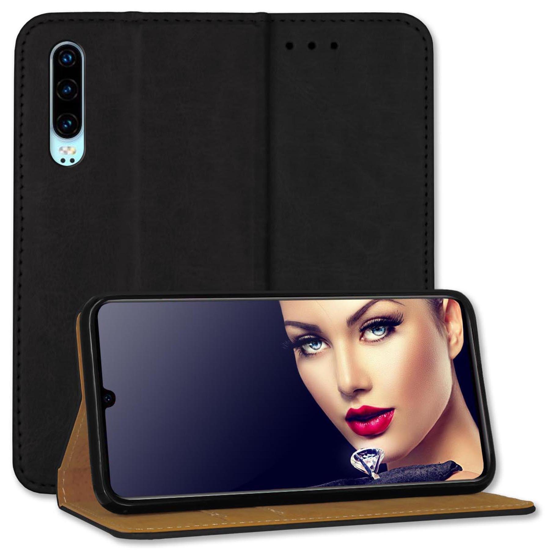 mtb more energy Smartphone-Hülle Bookstyle Business - Farbe schwarz, für: Huawei  P30 (ELE-L09,L29, 6.1)