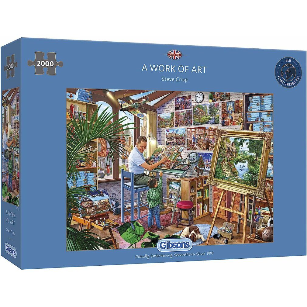 GIBSONS Puzzle Puzzle Kunstwerk 2000 Teile, Puzzleteile