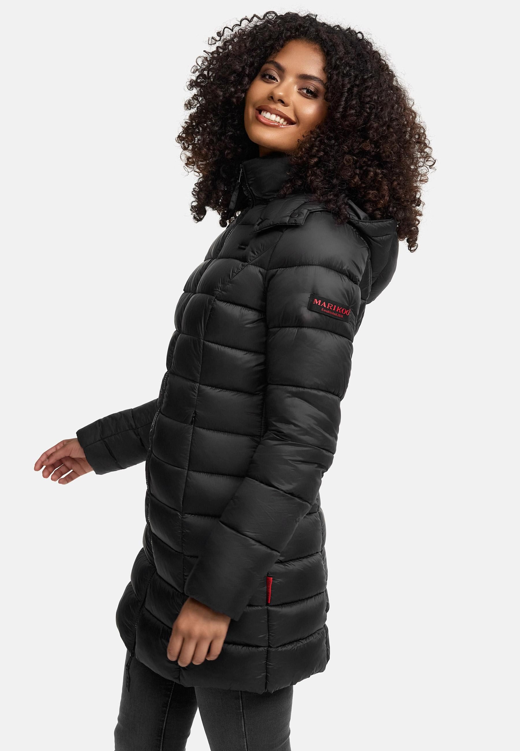 Marikoo Steppmantel Abendsternchen zeitloser Wintermantel mit schmaler Steppung