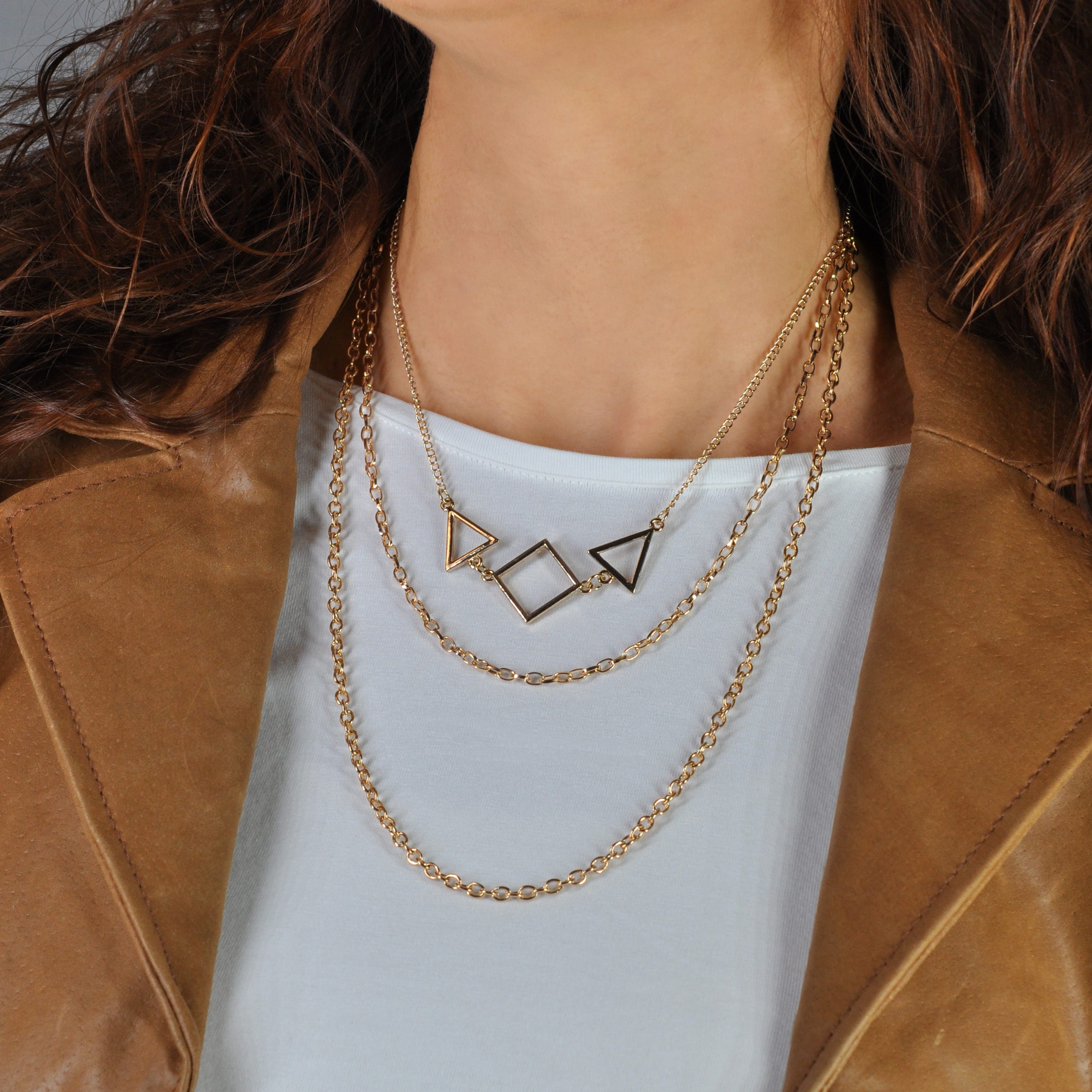 Firetti Collier Schmuck Geschenk Layering Geometric Shape