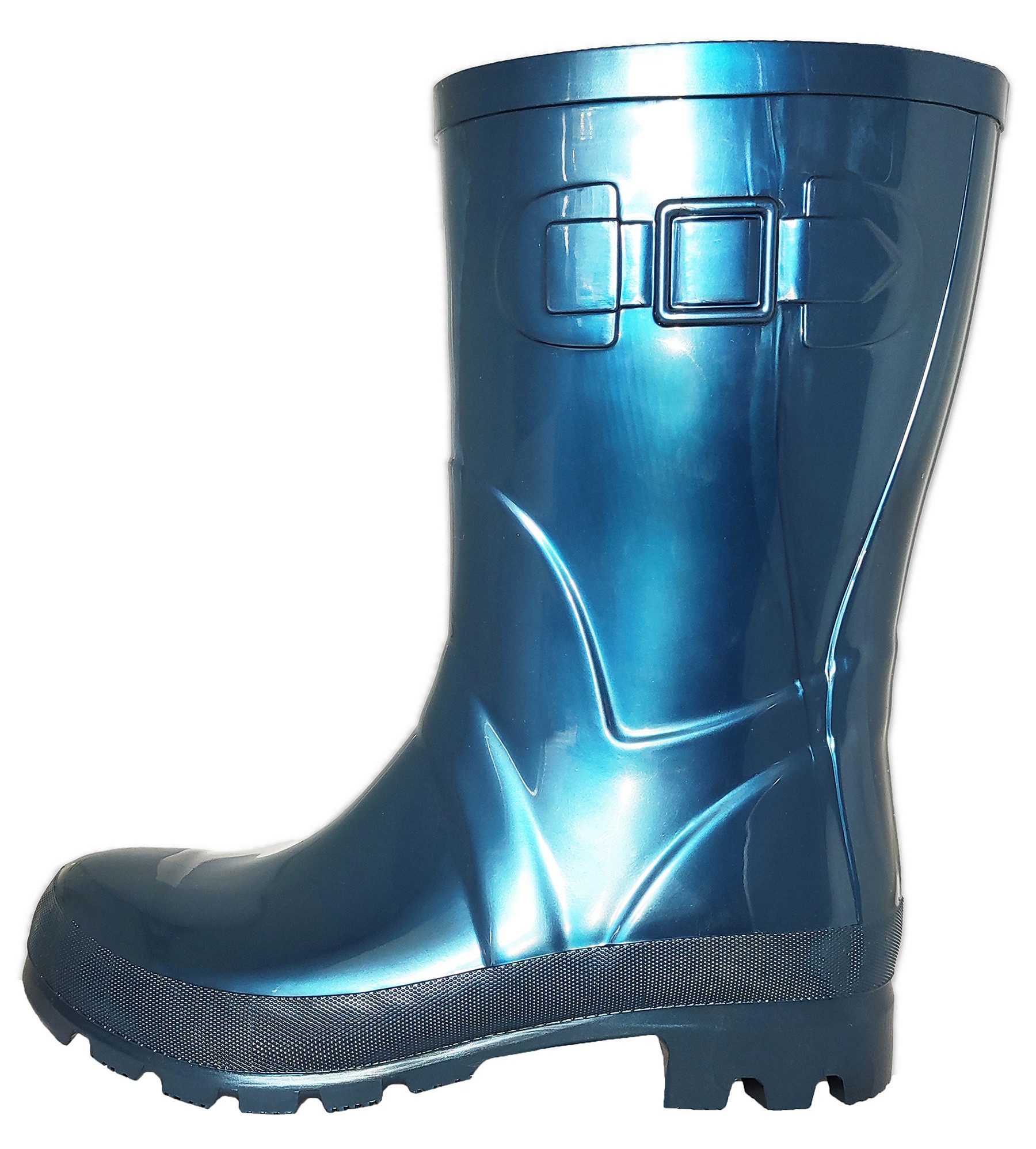 Beck Damen Regenstiefel Glossy Gummistiefel ein Hingucker für jedes Alter – Bild 3 von 5