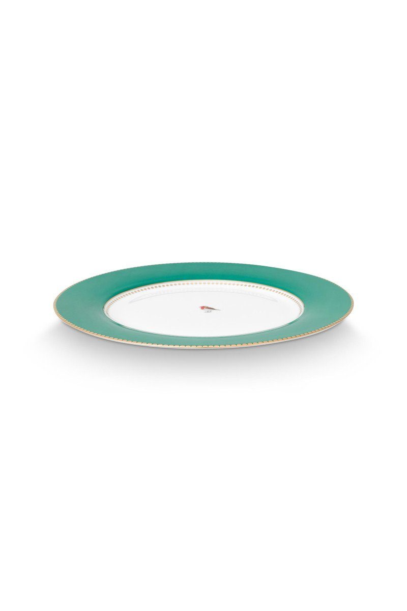 PiP Studio Brotteller Love Birds Brotteller grün 17cm, Plate Love Birds Emerald 17cm