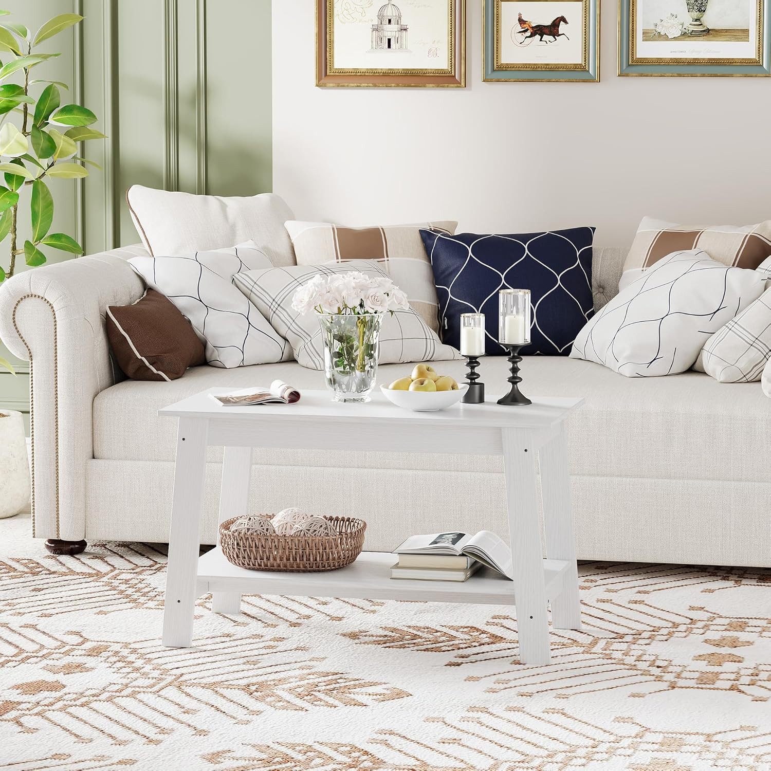 GarveeMore Couchtisch Kaffeetisch Beistelltisch Sofatisch Wohnzimmertisch günstig online kaufen