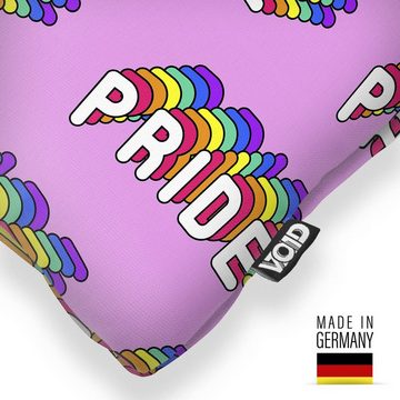 Kissenbezug, VOID (1 Stück), Pride Pattern Rainbow Schriftzug Muster Comic Gay pride flag parade c