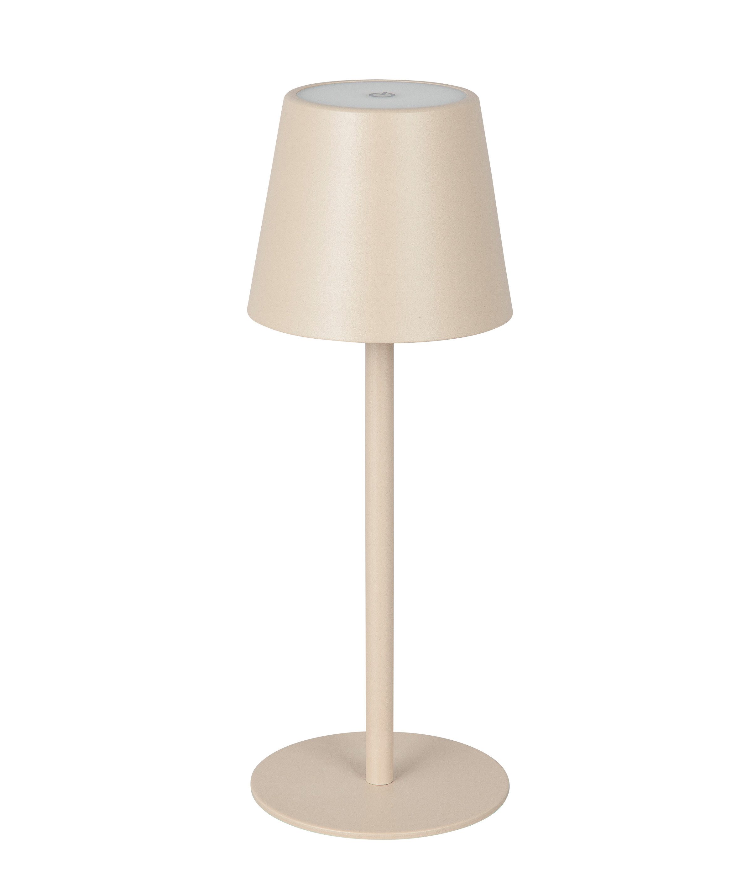 Dehner LED Solarleuchte Dyan, Tischleuchte, Ø11 x H30 cm, Metall & Kunststoff, Warmweiß, Dämmerungssensor, Solar