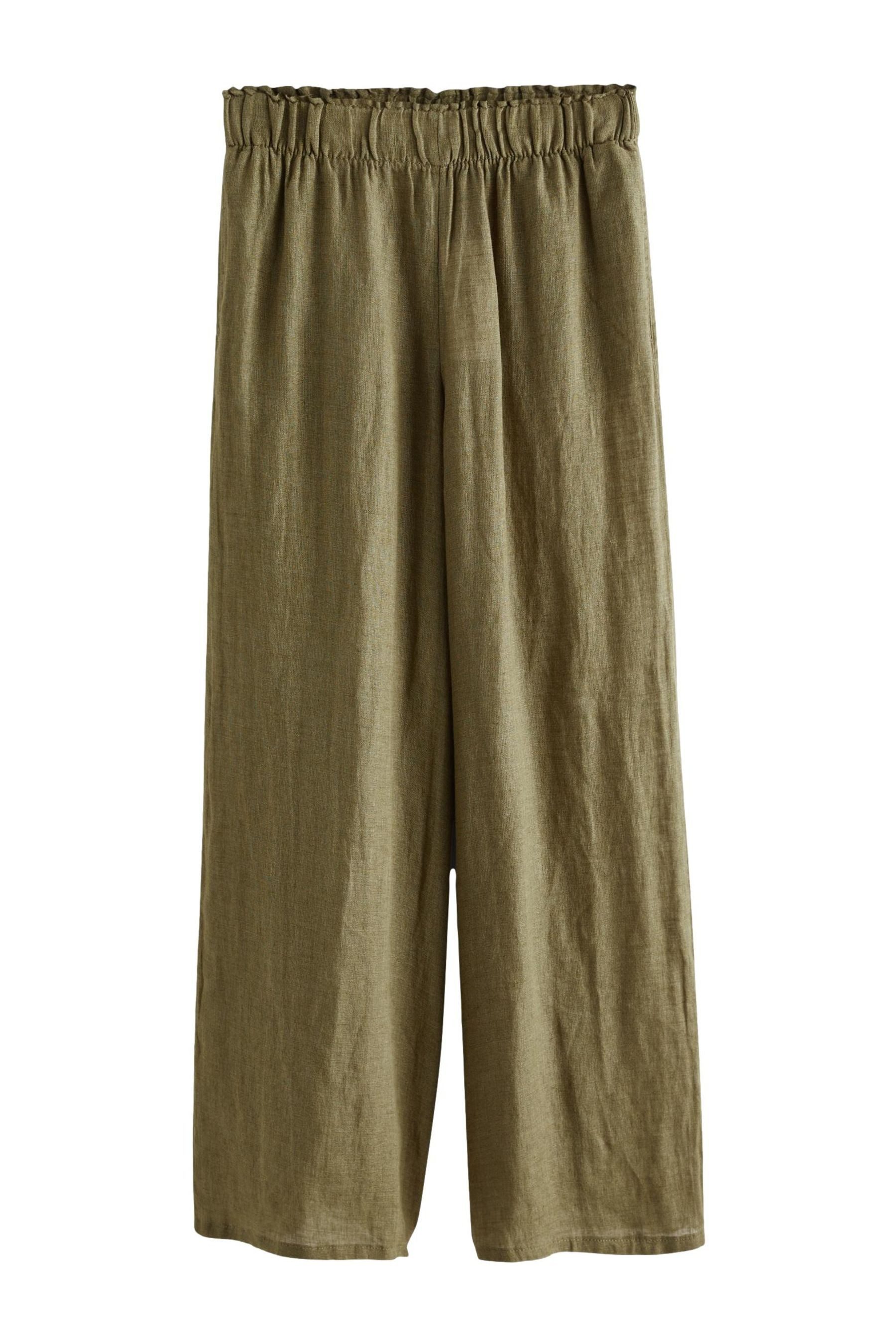 Next Marlene-Hose Premium-Hose mit weitem Bein und Knopfdetail (1-tlg)