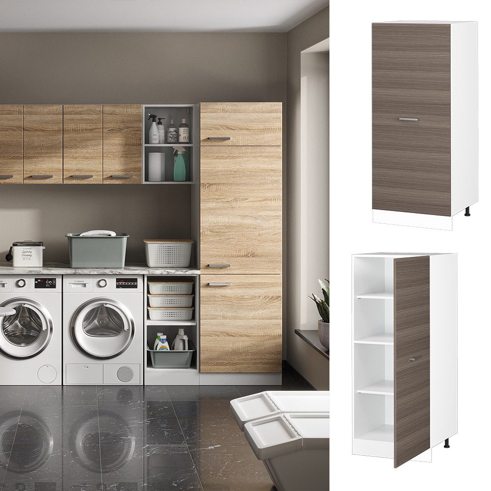 Vicco Schranksystem R-Line, Grau/Weiß, 60 cm günstig online kaufen