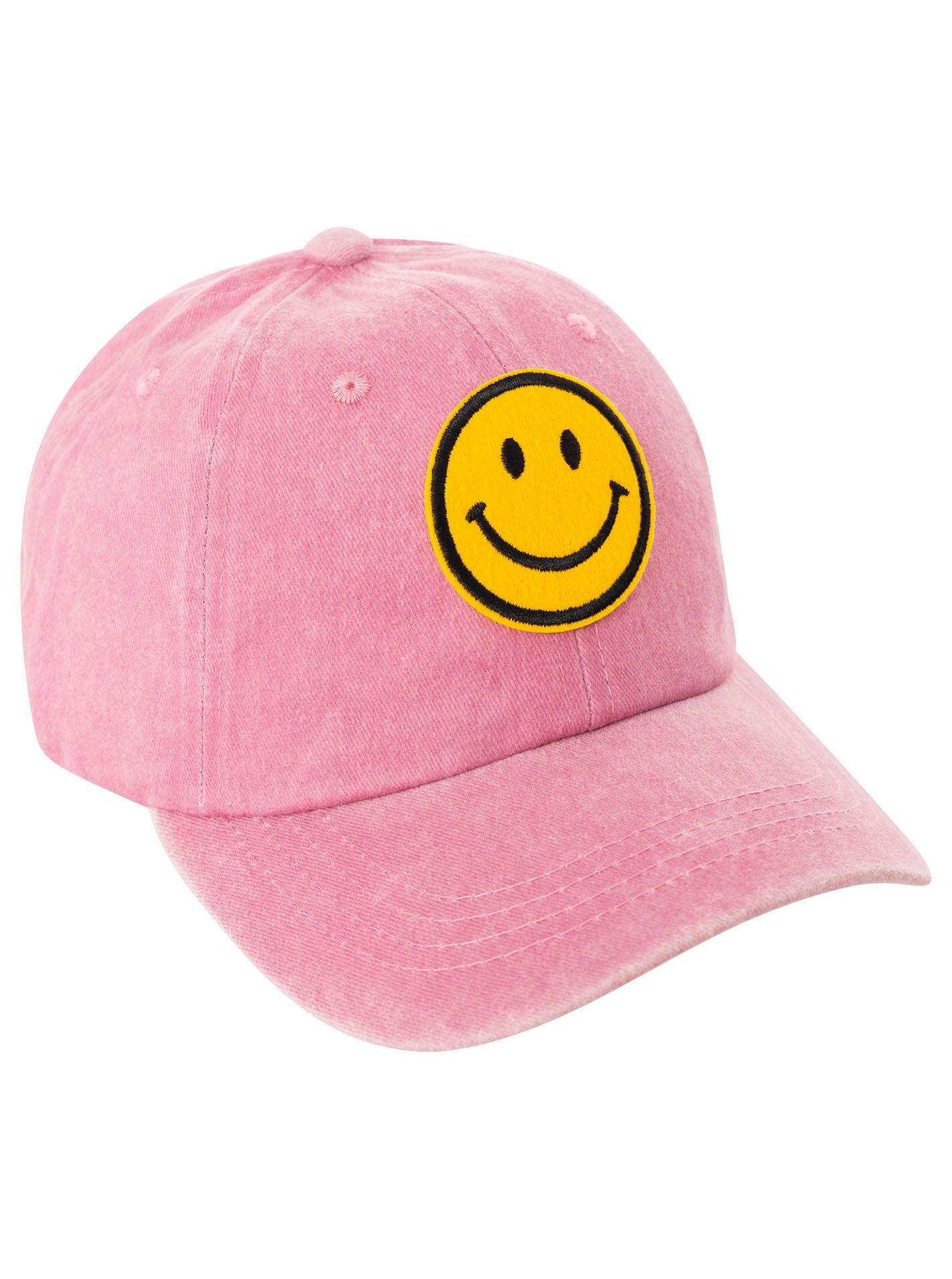 Zwillingsherz Baseball Cap "Face" mit fröhlichem Patch, justierbar