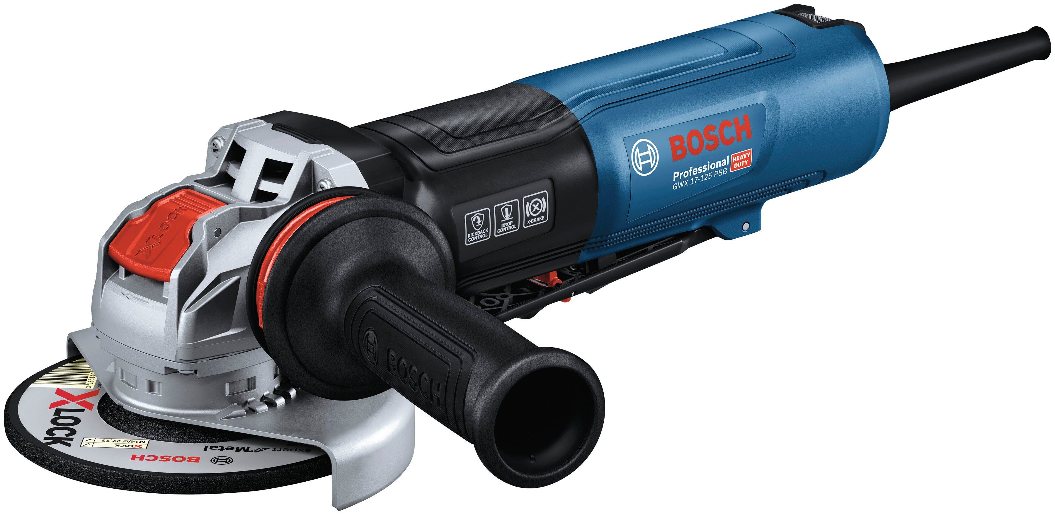 Bosch Professional Akku-Winkelschleifer GWX 17-125 PSB, max. 11500 U/min, ohne Akku und Ladegerät | Winkelschleifer