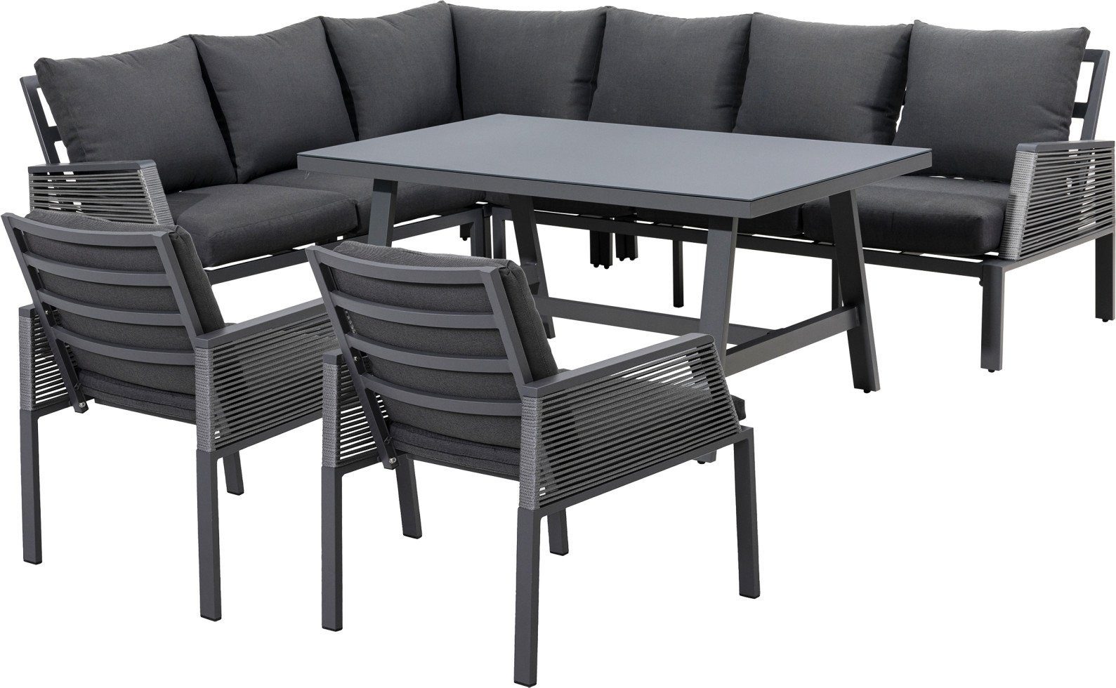 Primaster Gartenlounge-Set Primaster Gartenmöbel-Set Girona 8 günstig online kaufen