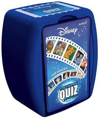 Winning Moves Spiel, Kartenspiel Top Trumps Quiz Disney Classic + Quartett