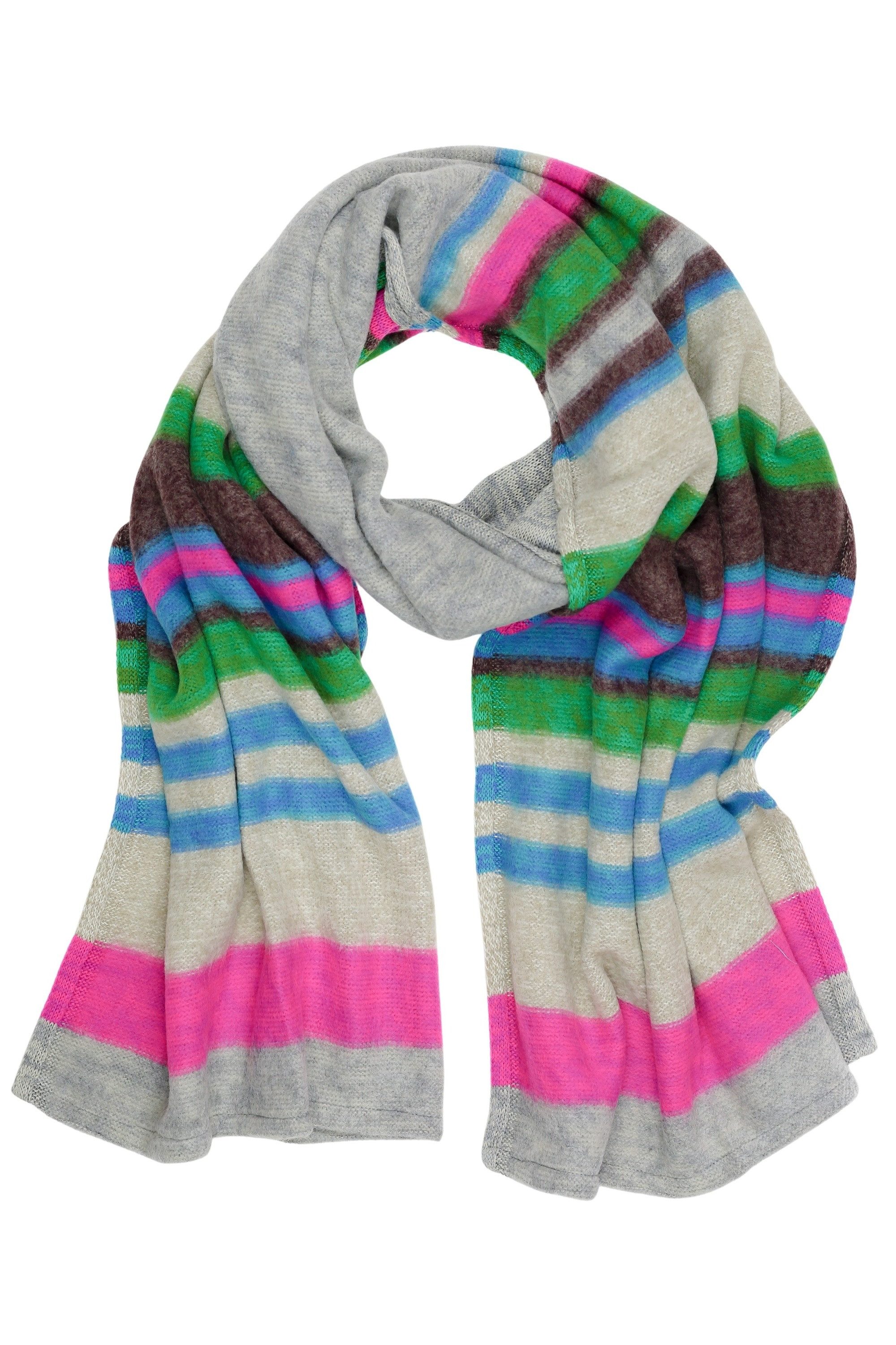 COLLEZIONE ALESSANDRO Strickschal Paul, (1-St), mit stylischen Farben, Made in Italy