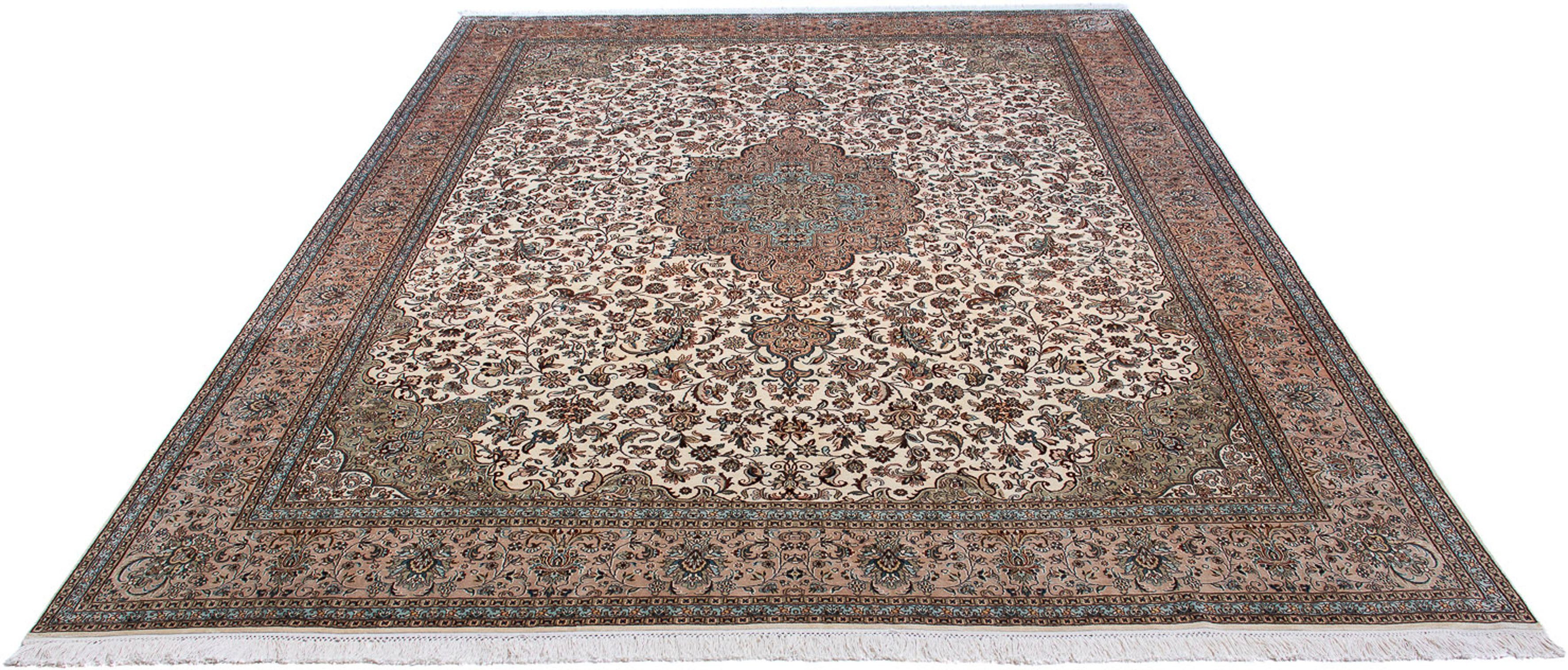 Orientteppich Perser - Classic - 313 x 245 cm - beige, morgenland, rechteckig, Höhe: 10 mm, Wohnzimmer, Handgeknüpft, Einzelstück mit Zertifikat